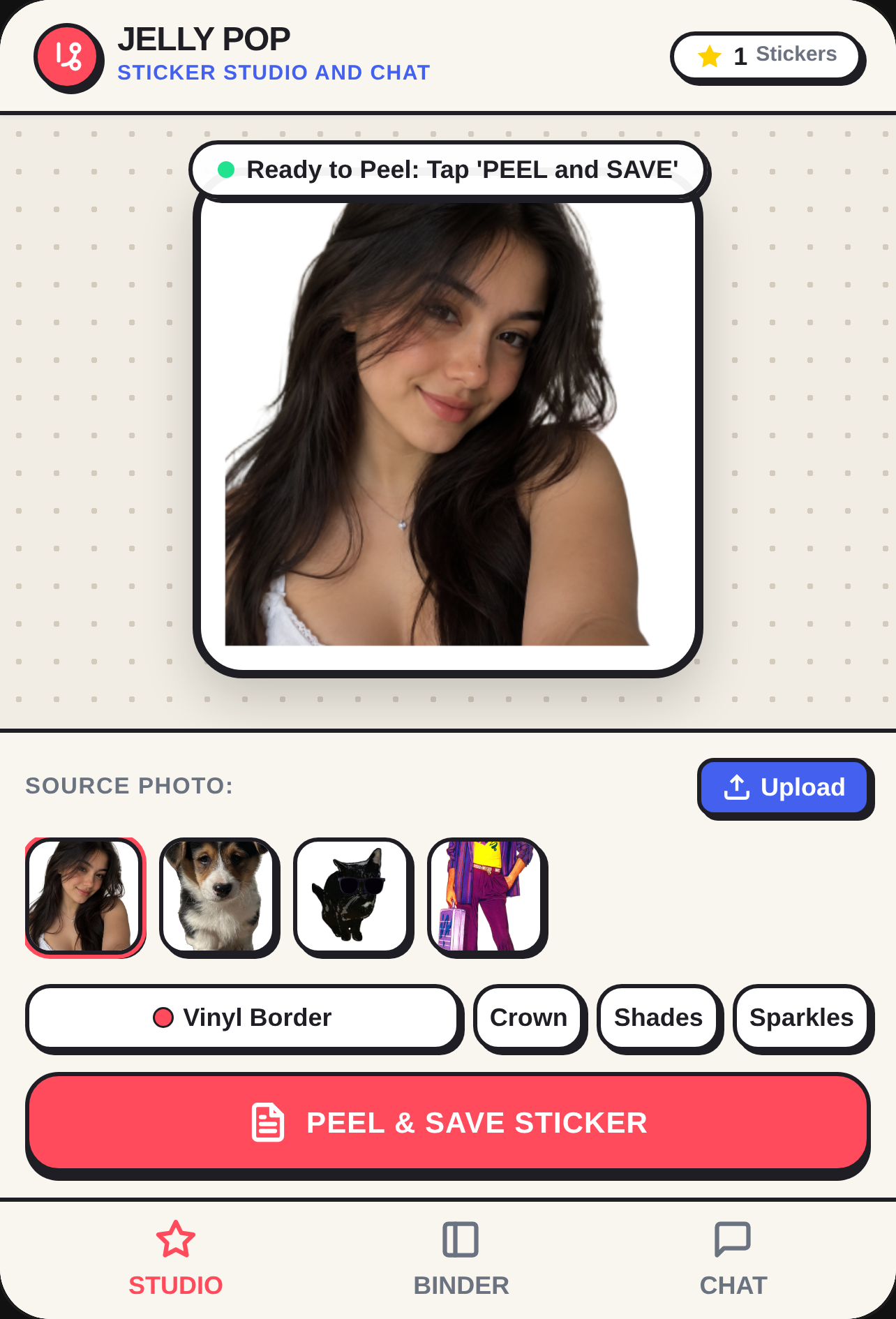 Jelly Pop Sticker Studio and Chat cover