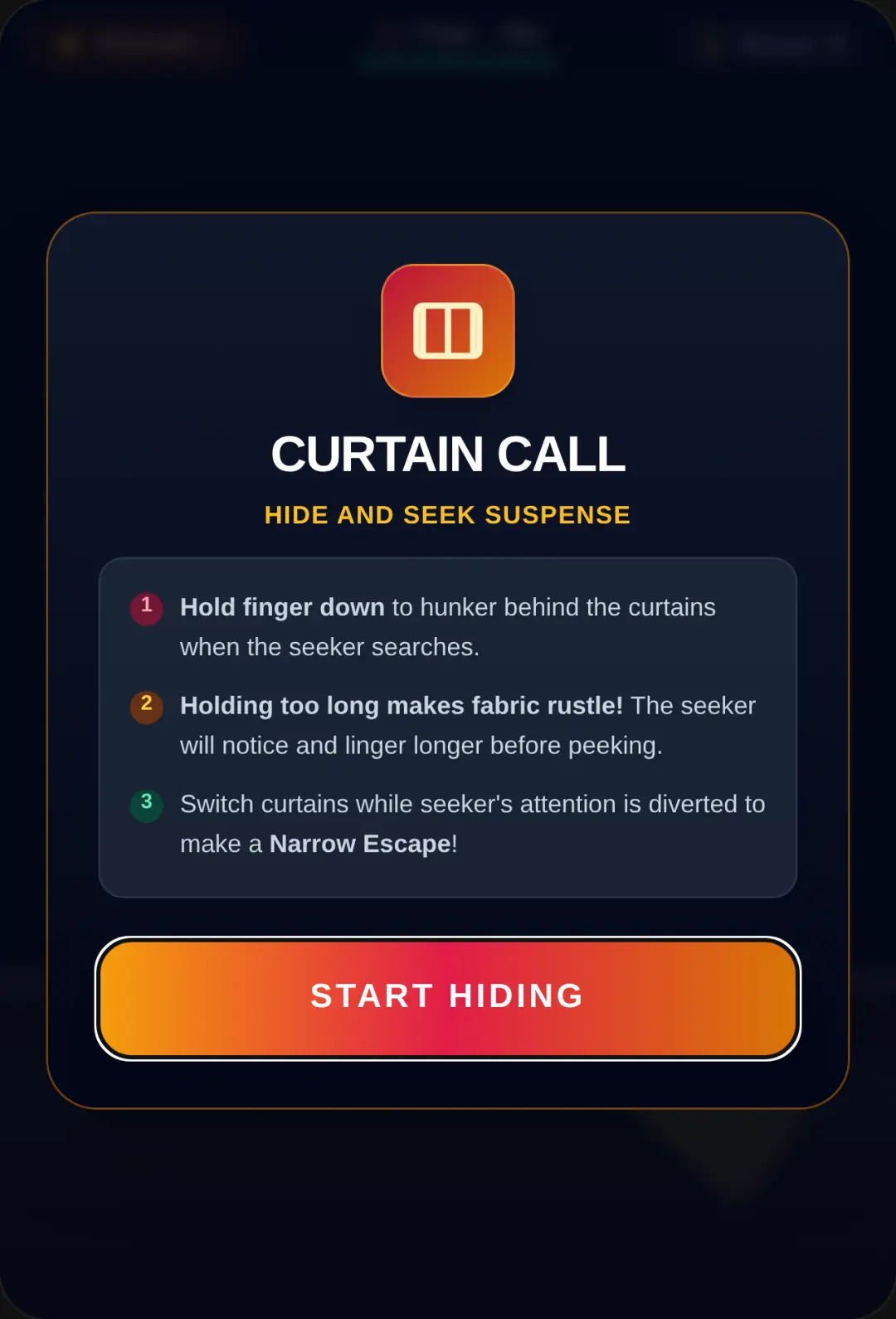 Curtain Call: Hide & Seek cover