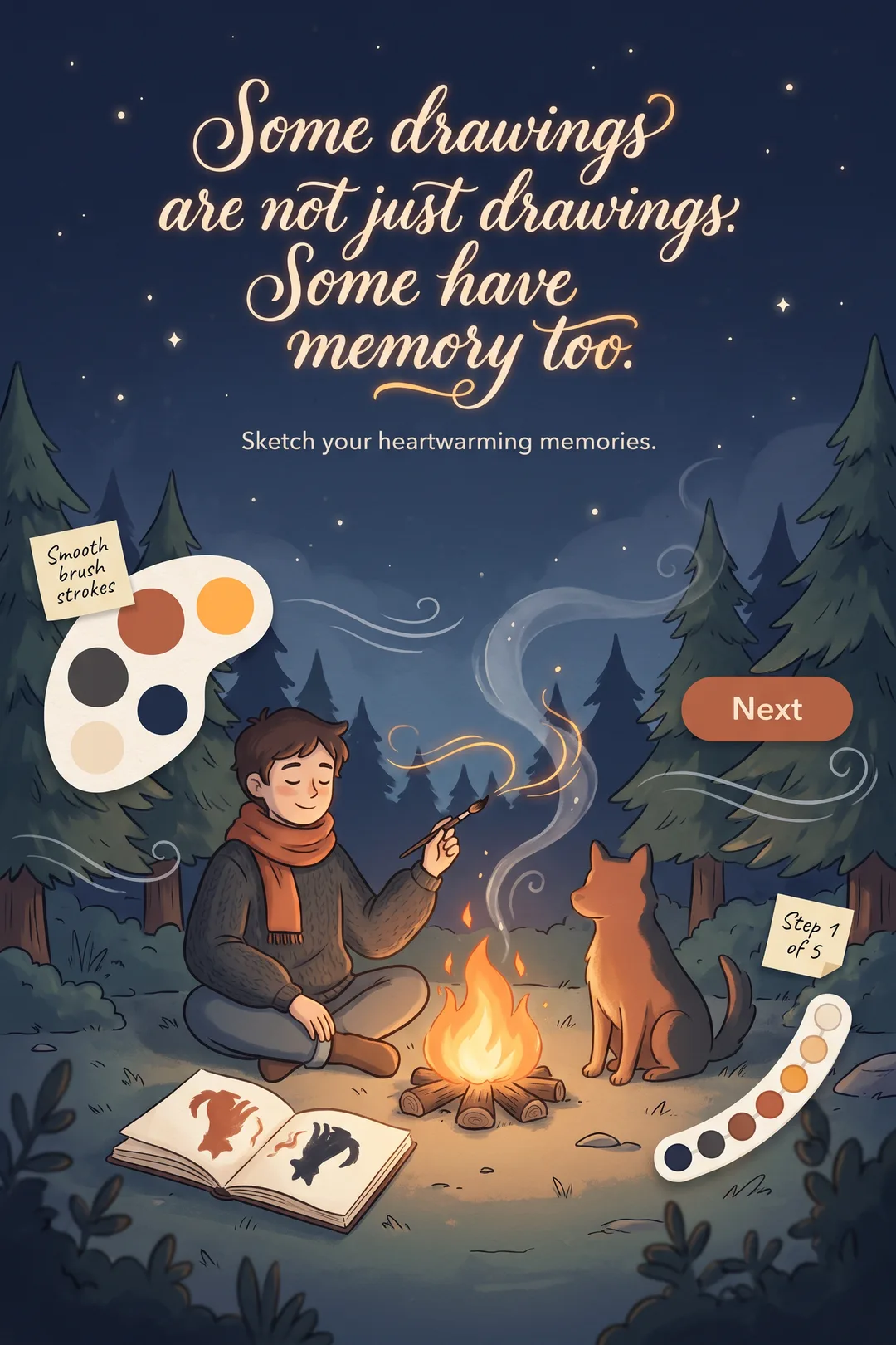 Some drawings are not just drawings.
Some have memory too.