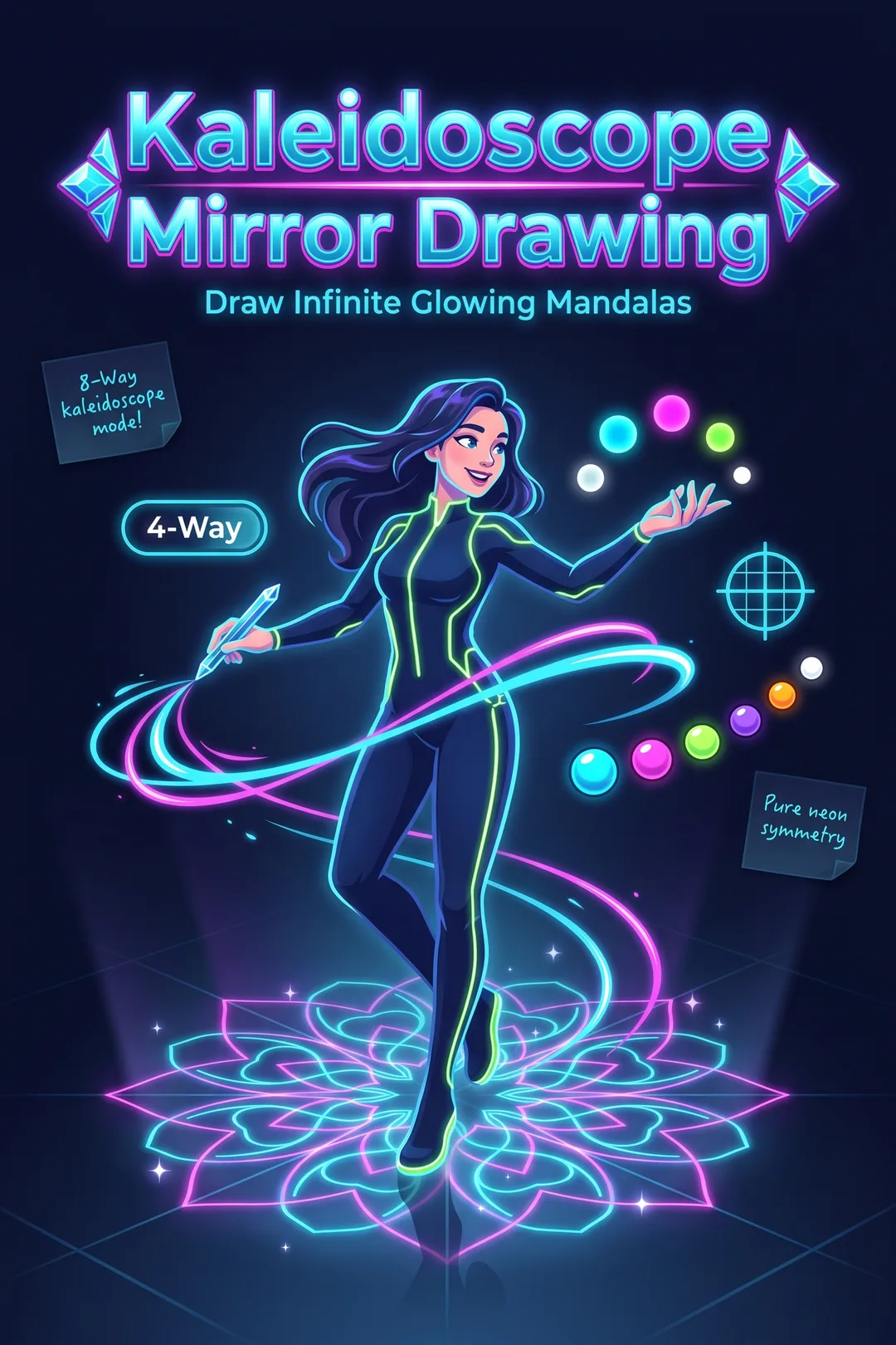 Kaleidoscope Mirror Drawing