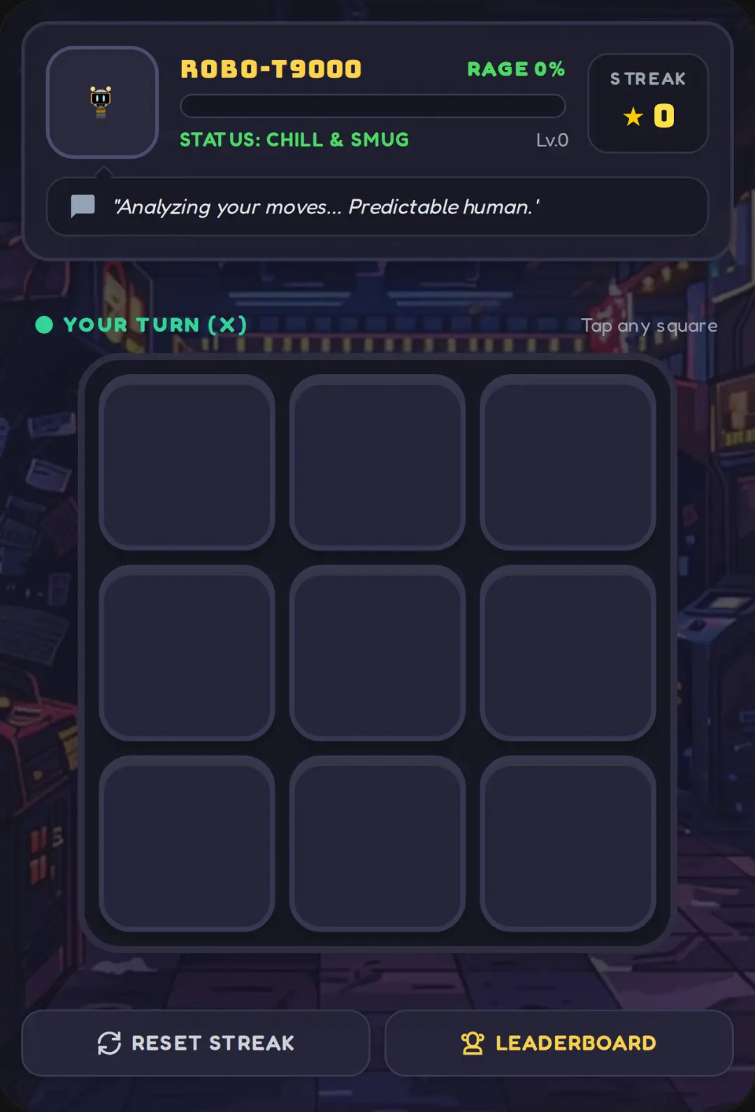 Angry Bot Tic-Tac-Toe cover