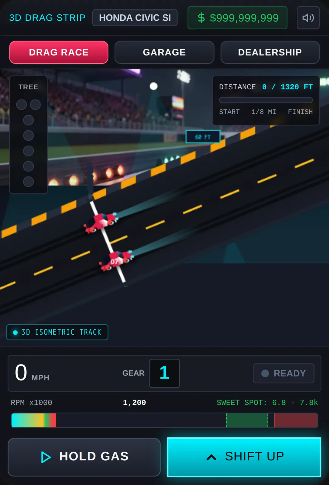 Carbon Drag Racing - 3D Isometric cover