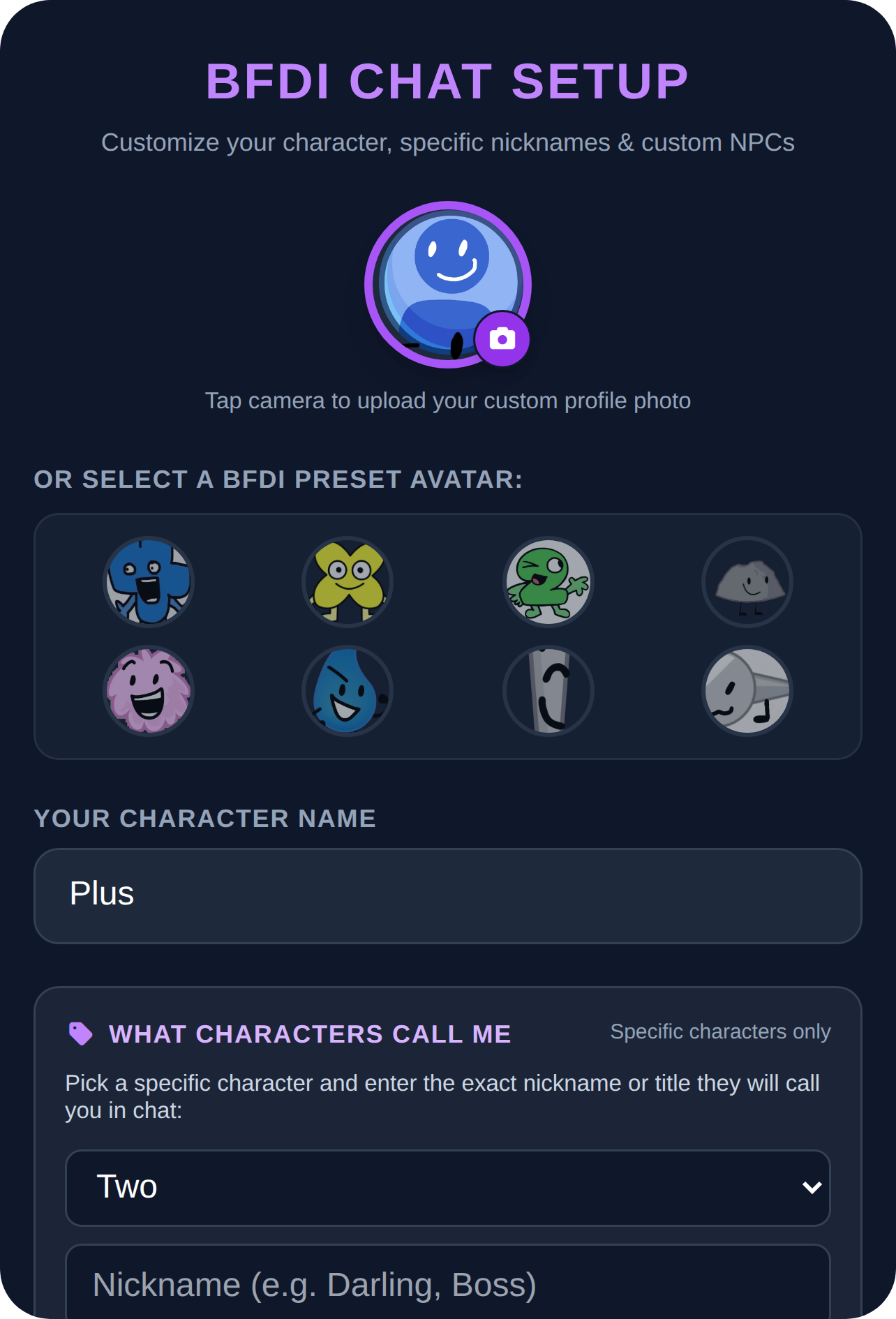 BFDI Group Chat cover