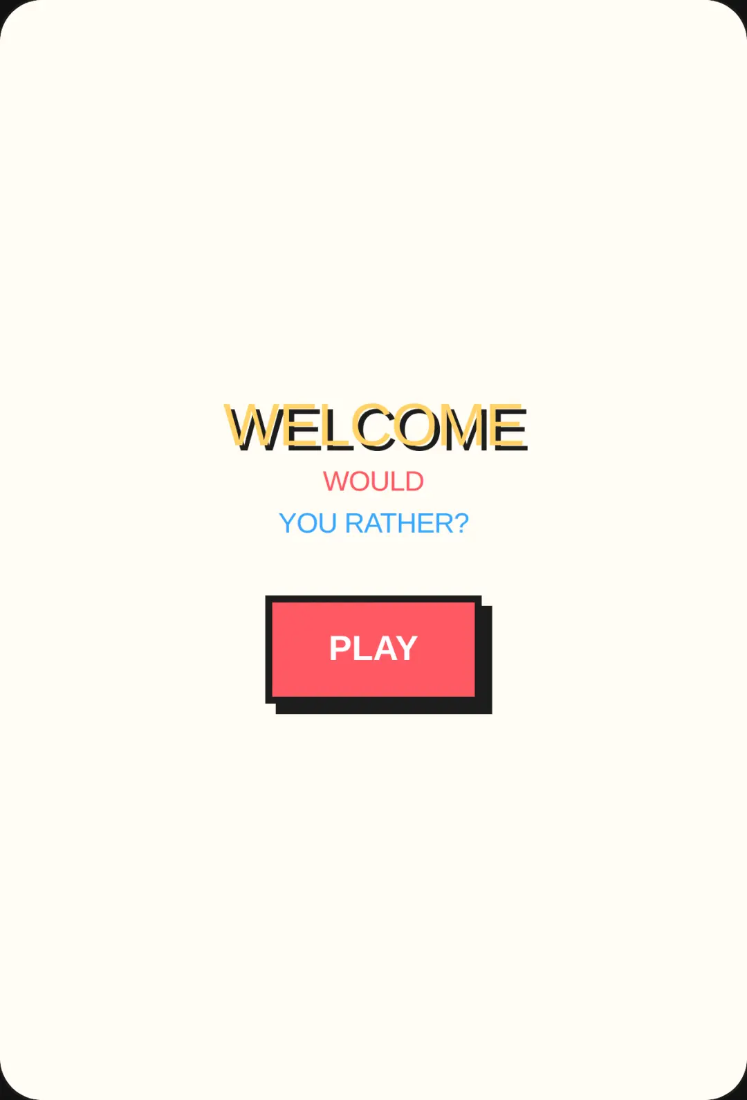 Would You Rather? cover