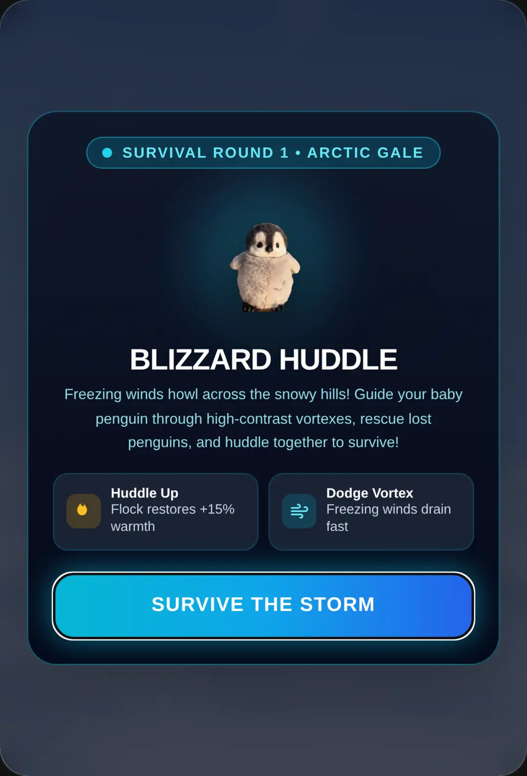 Blizzard Huddle - Penguin Survival cover