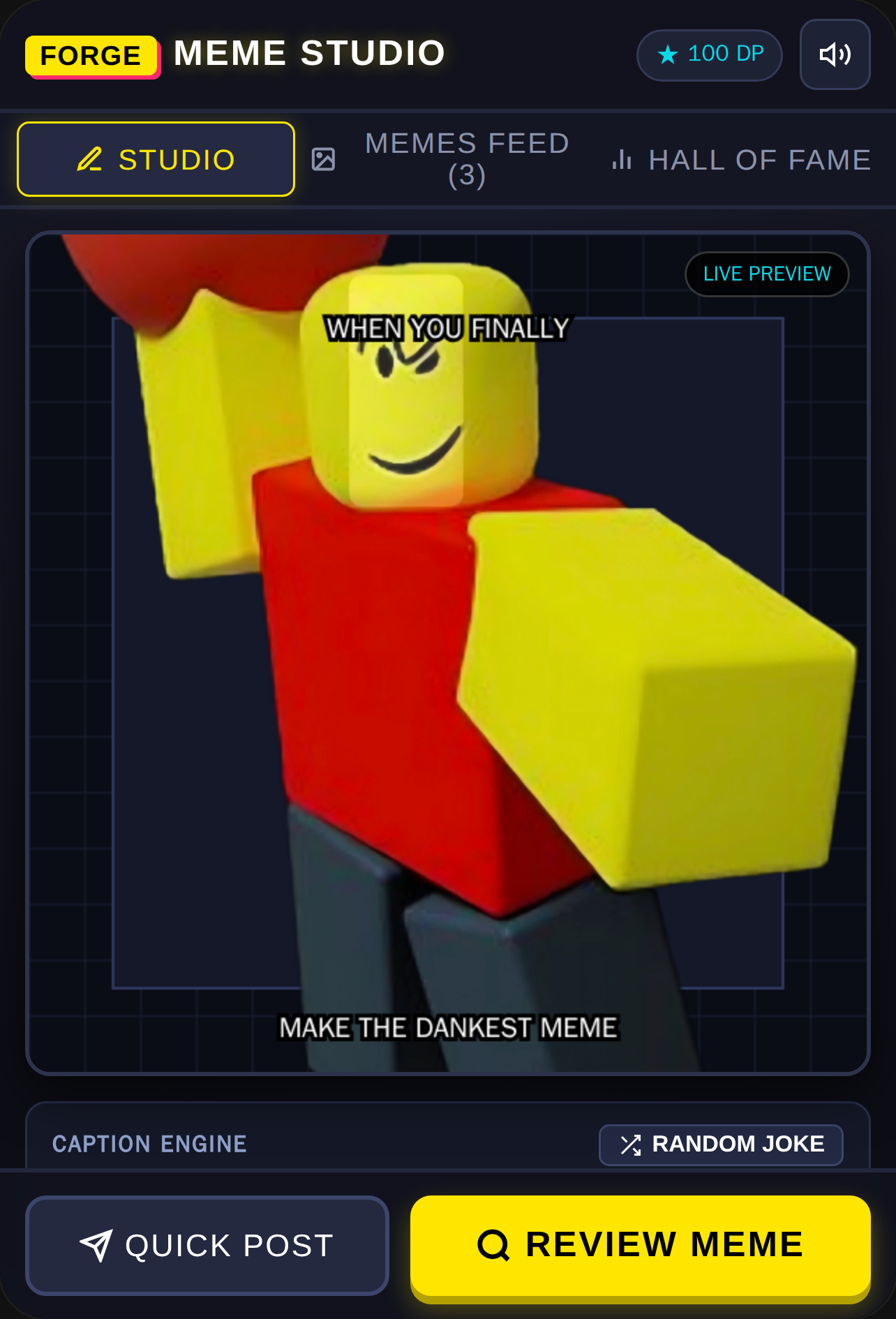 Meme Forge — Community Meme Studio cover