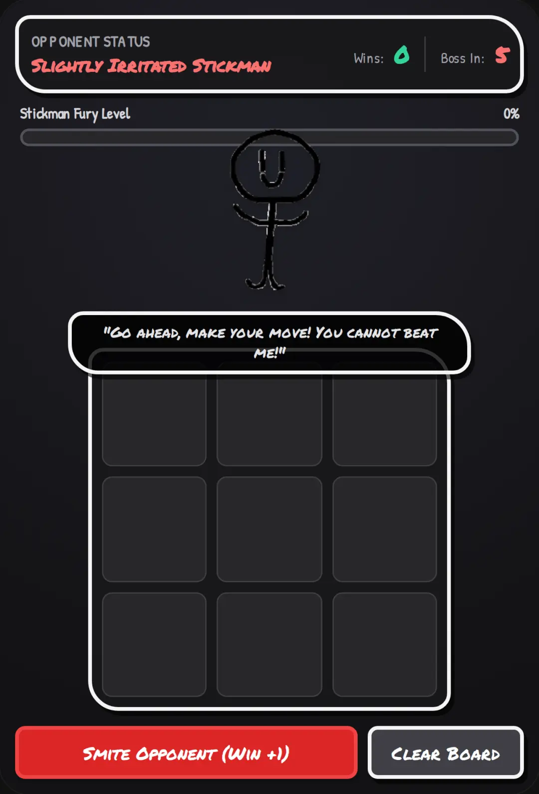 Stickman Tic-Tac-Toe Nightmare cover