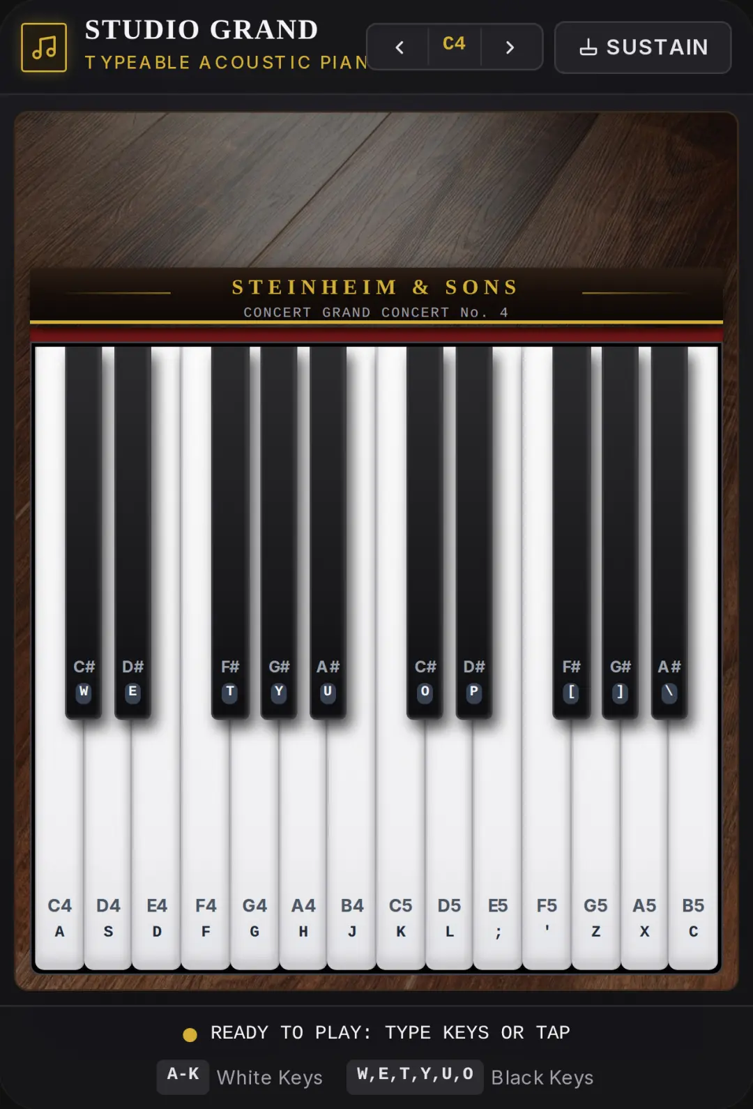 Studio Grand Piano cover