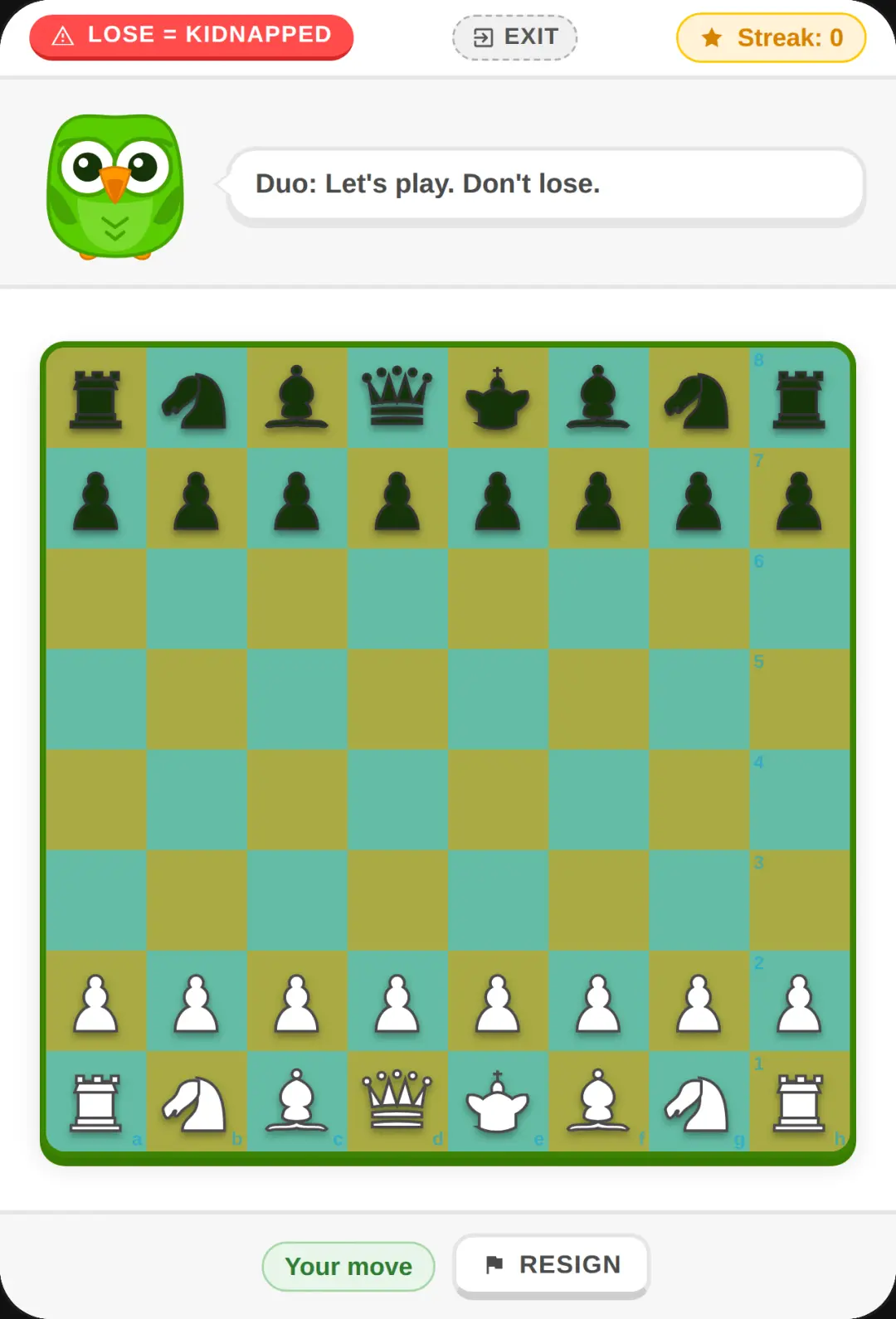 Duo chess cover