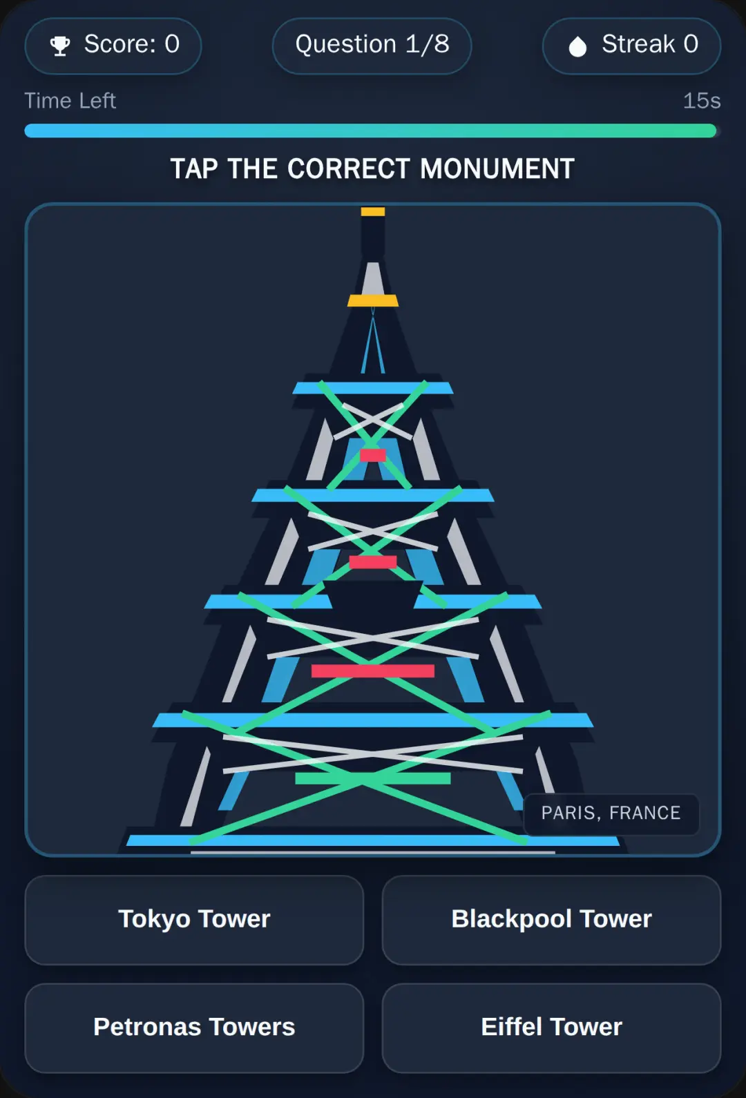 Guess the Monument - Timed Trivia Challenge cover