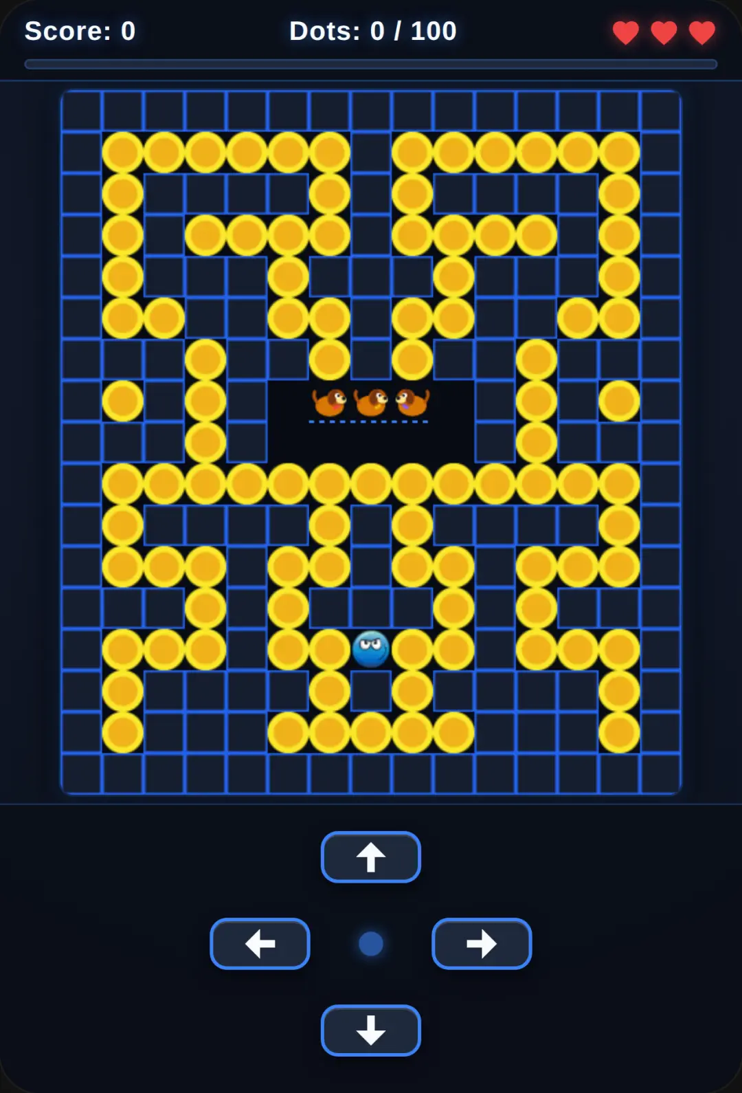 Pac-Man Blue Ball Dog Maze cover