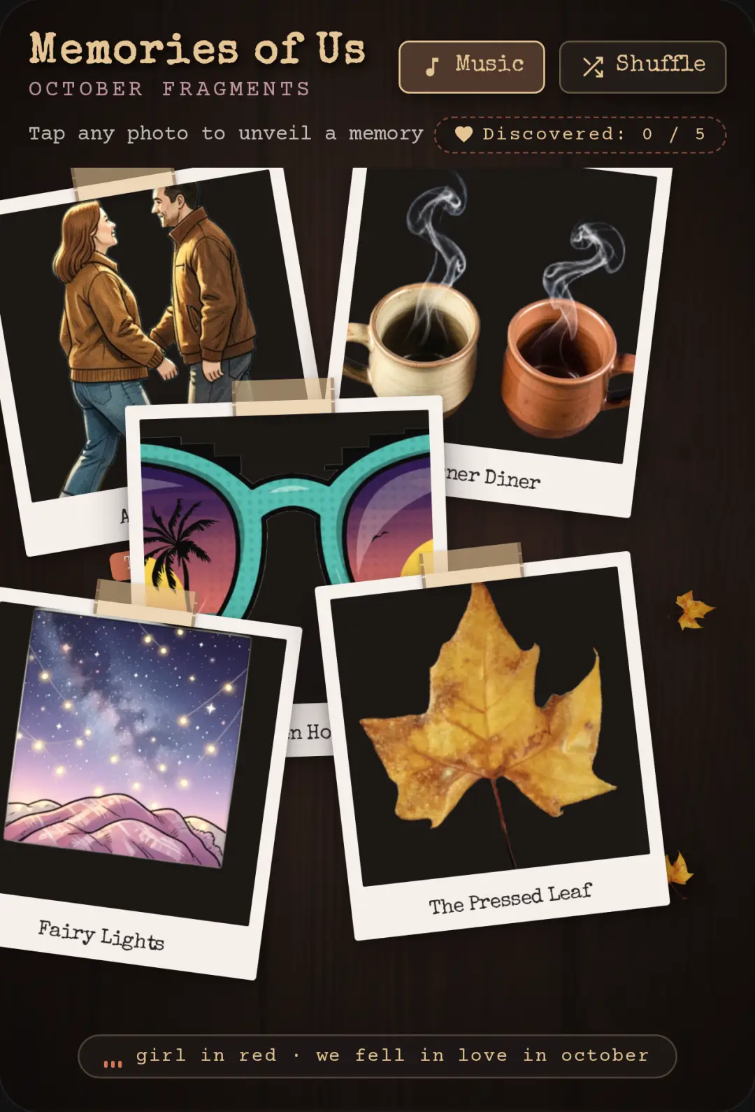 Memories of Us · October Fragments cover