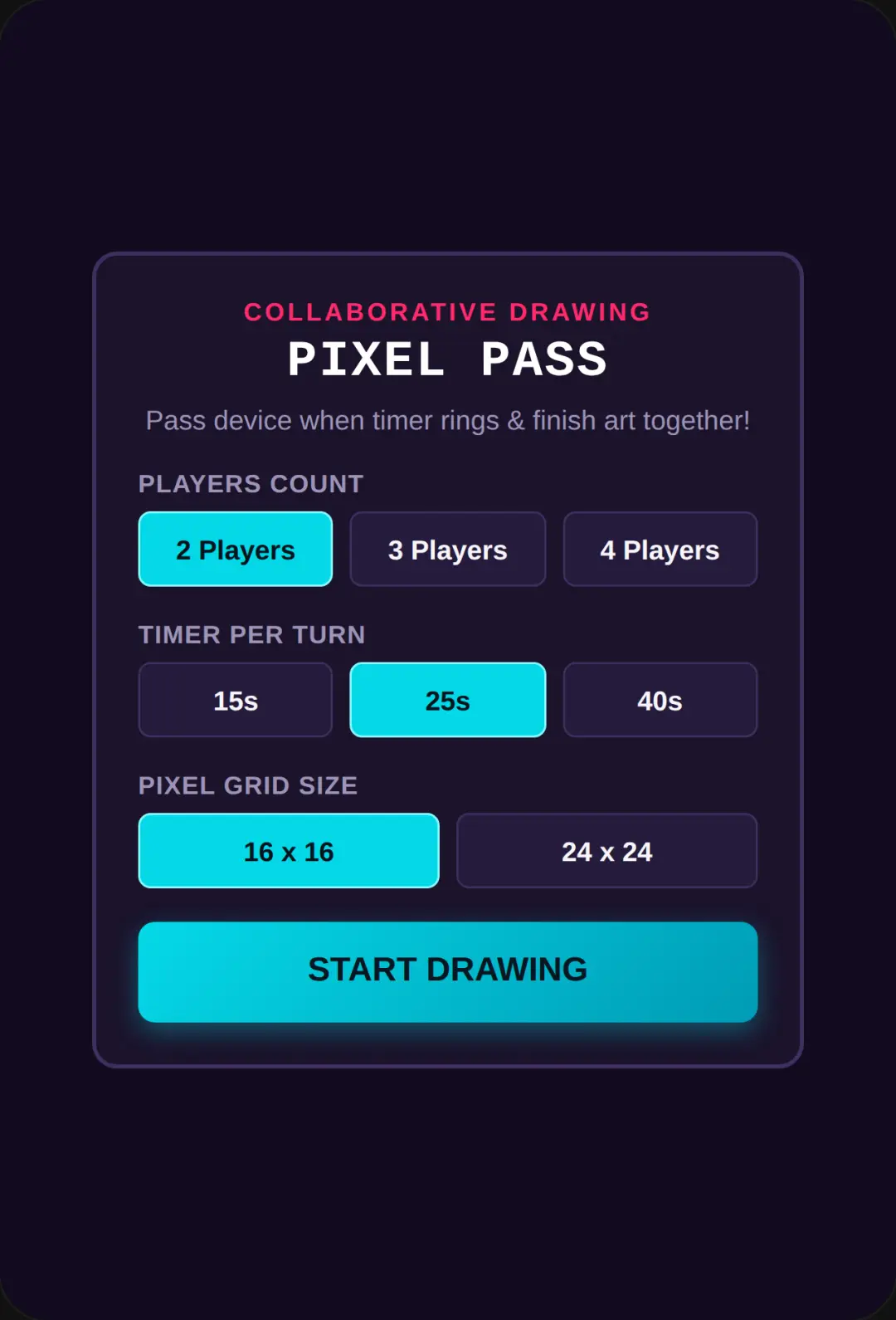 Pixel Pass & Draw cover