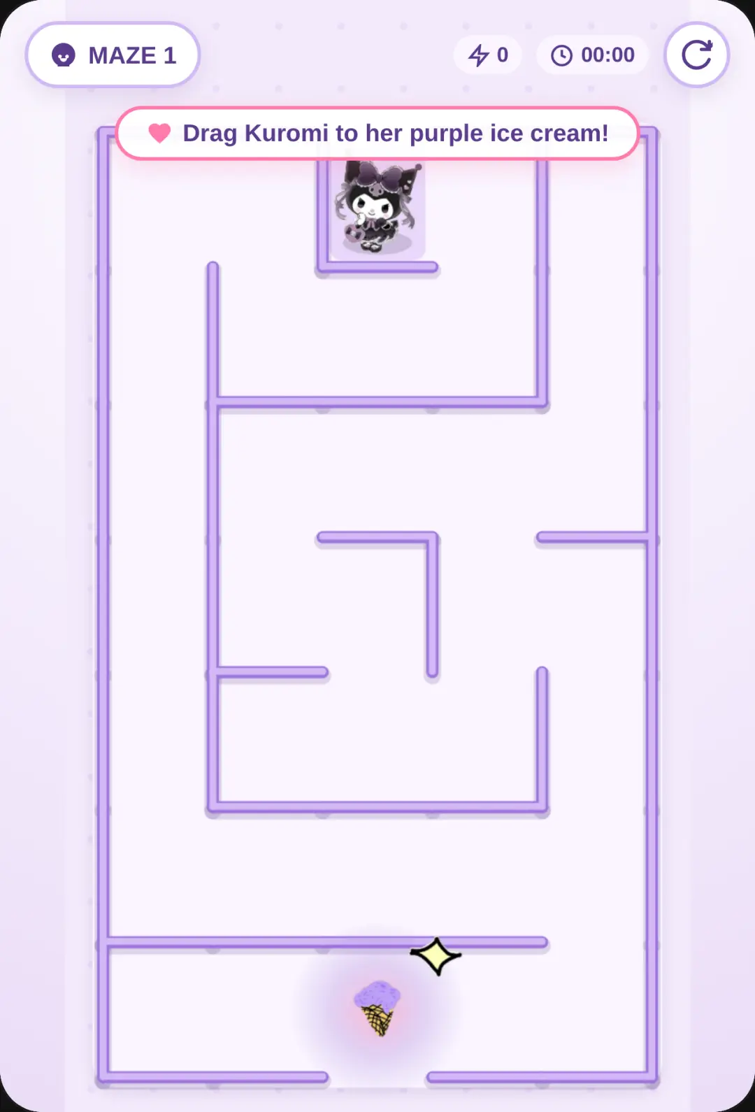 Kuromi Purple Ice Cream Maze cover