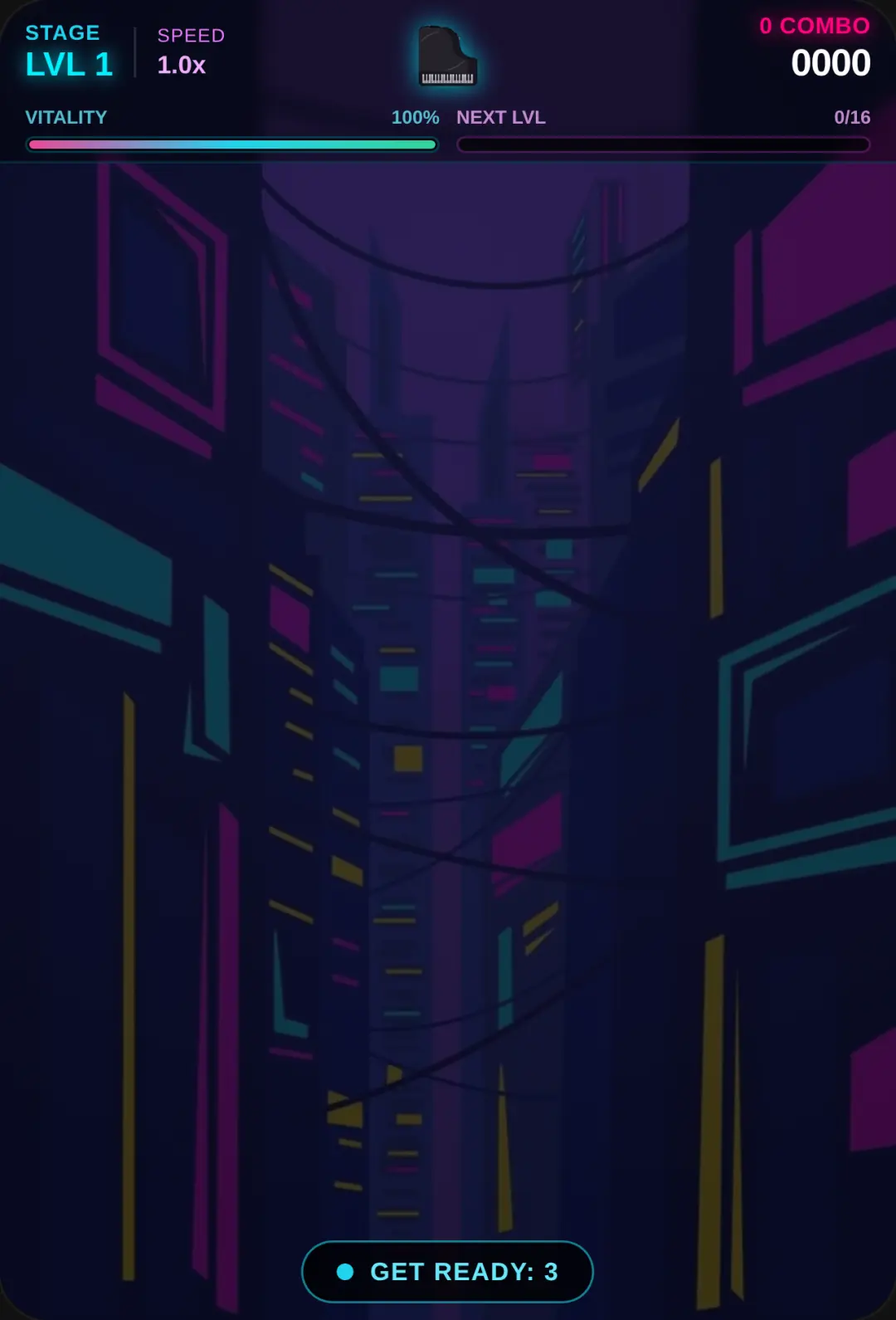 Neon Piano Rush cover