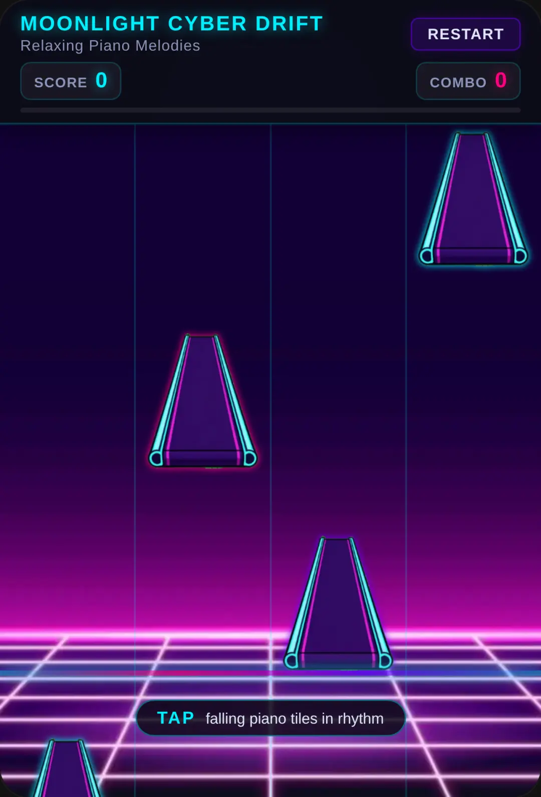 Magic Tiles - Neon Cyberpunk Piano cover