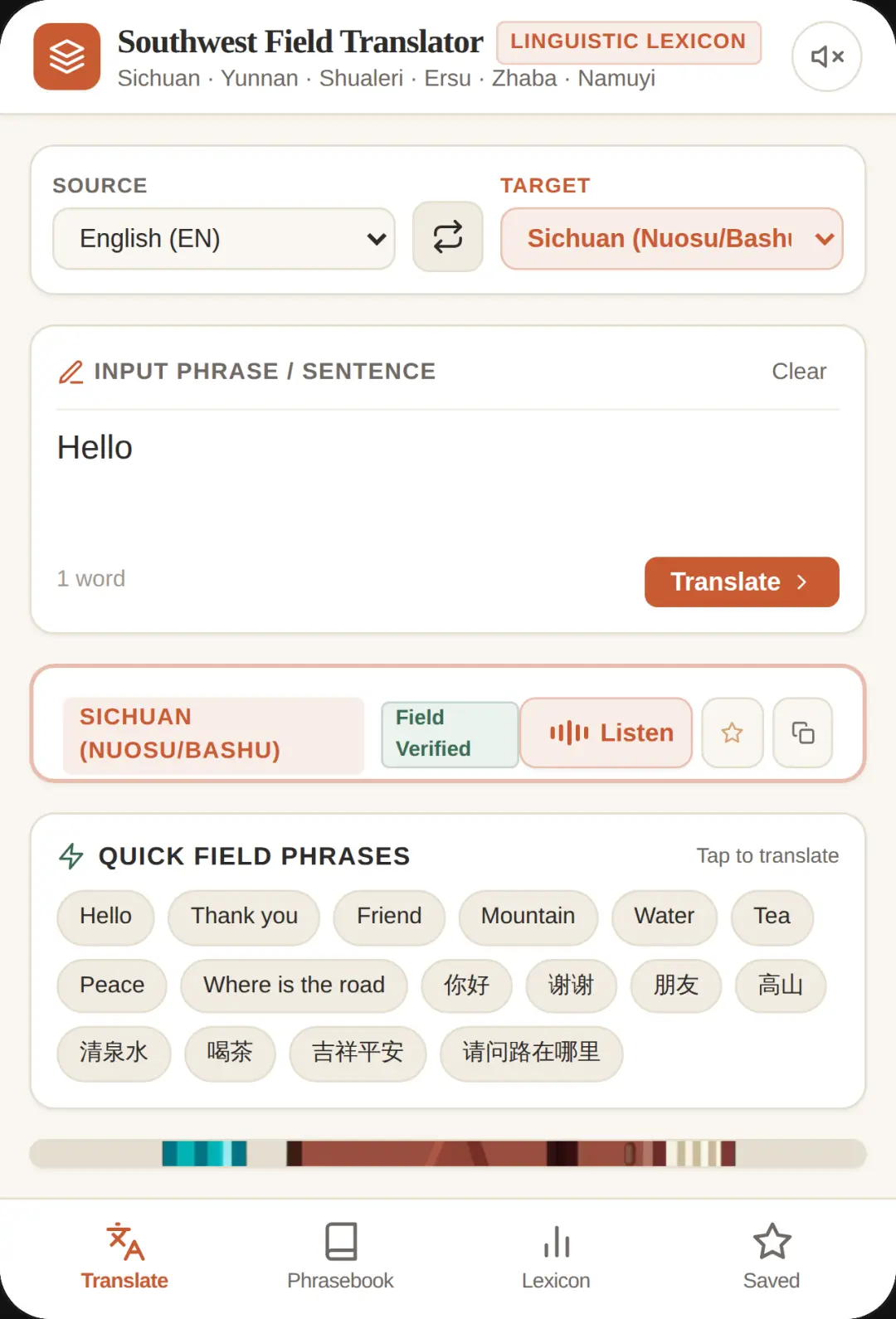 Southwest China Field Translator & Cultural Lexicon cover