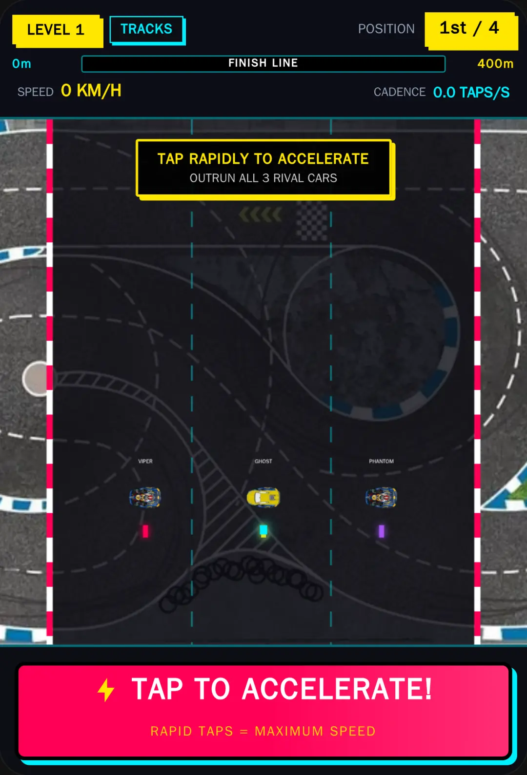 Neon Velocity - Rapid Tap Racer cover