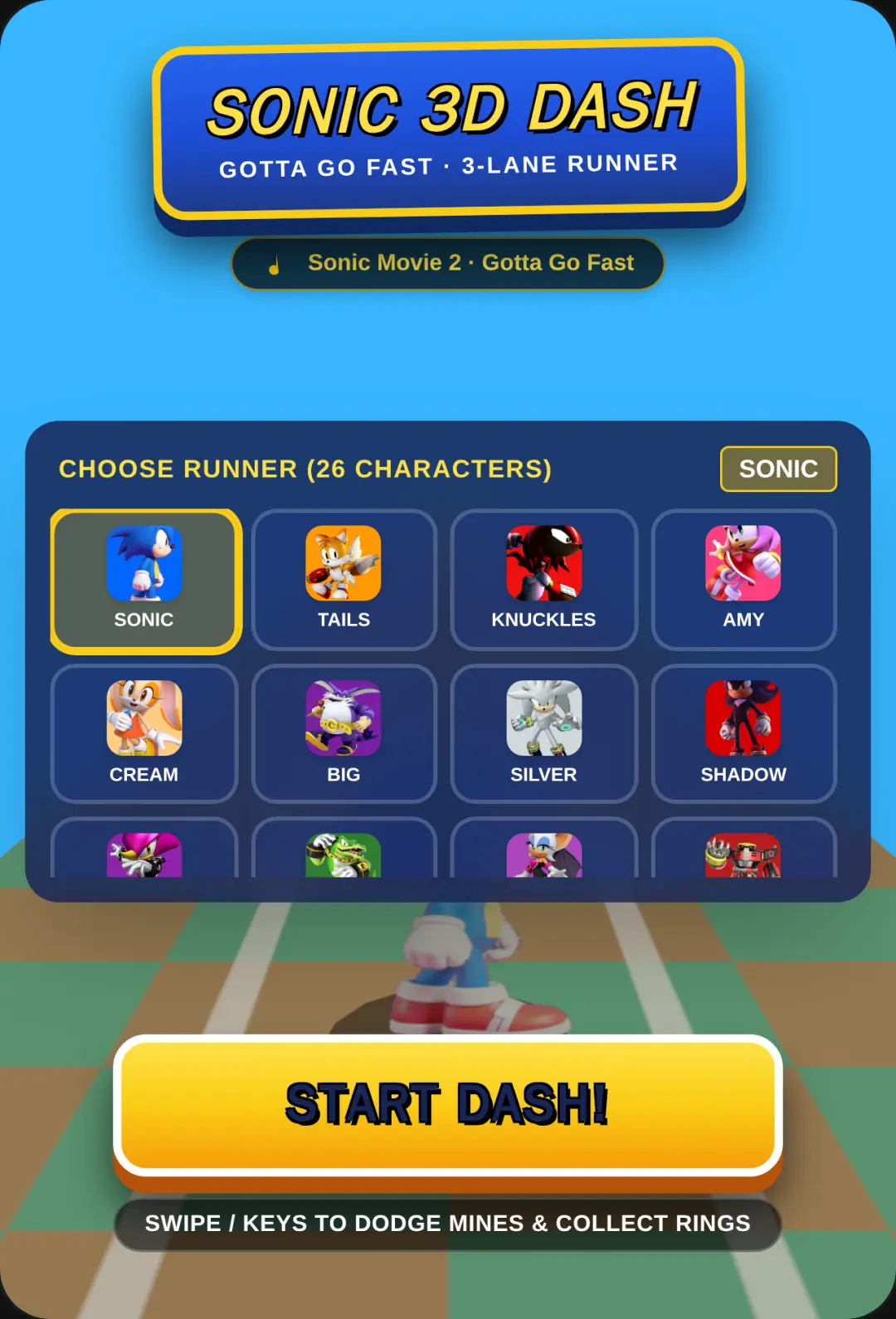 Sonic 3D Dash: Gotta Go Fast cover