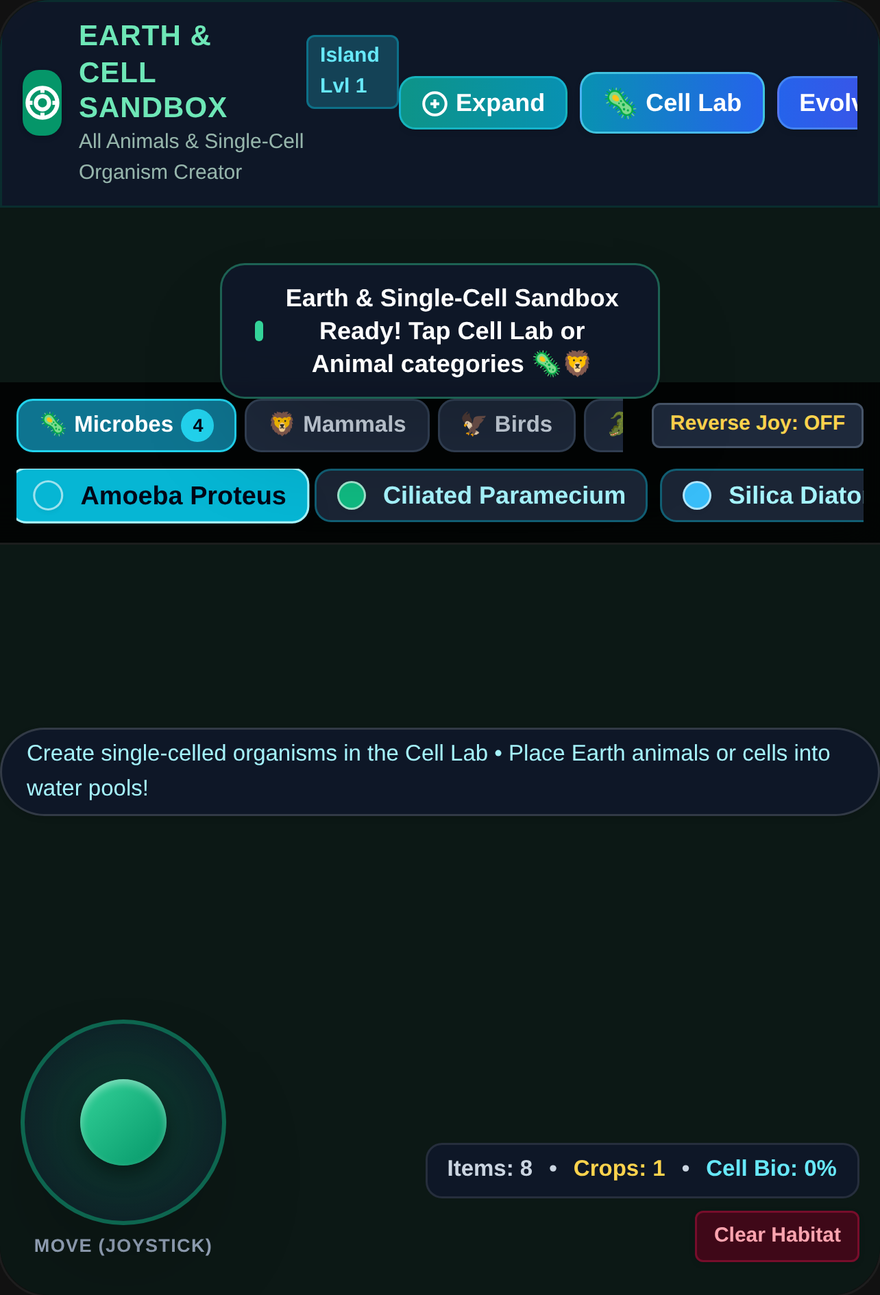 Life: Earth Animals & Single-Cell Sandbox cover