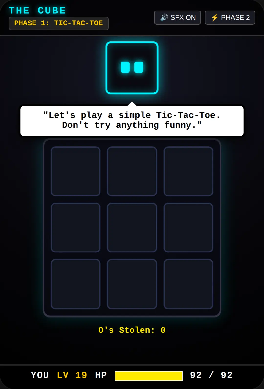 Tic-tac-toe: cube's: LAST BREATH (VERSION 1.1 UPDATEDDD!) #tictactoe #sans #bossfight