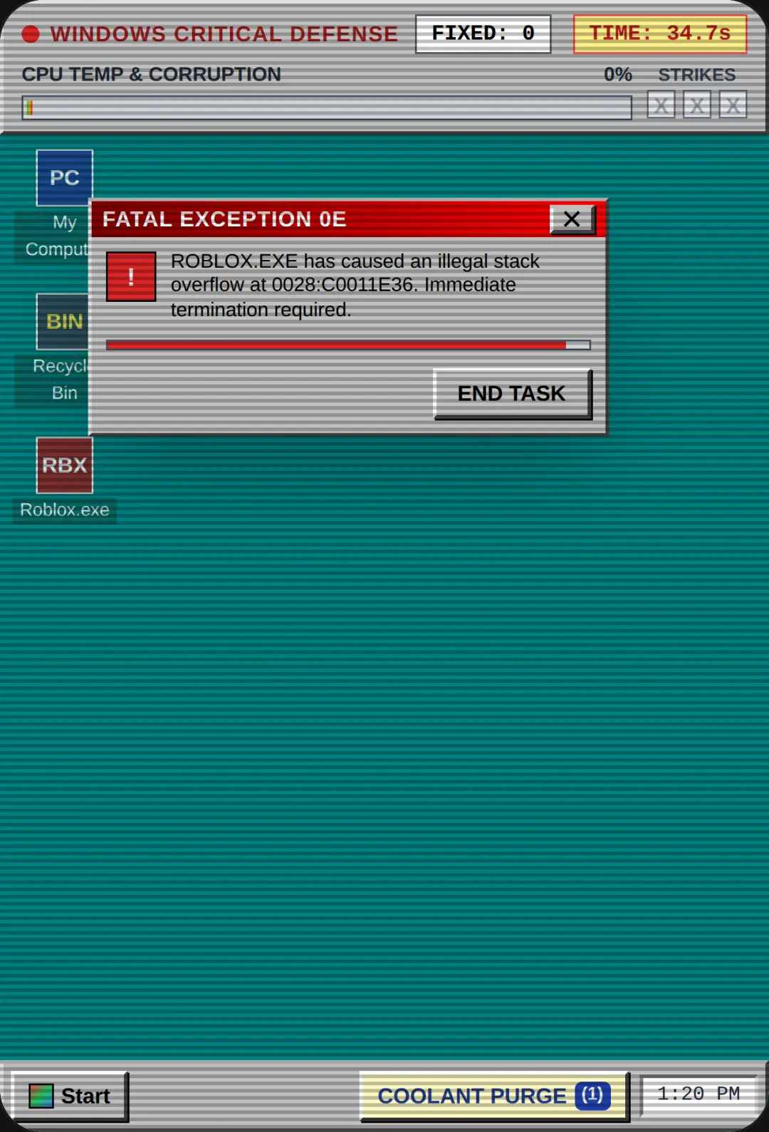 Windows 98 Meltdown: Super Hard OS Defense cover