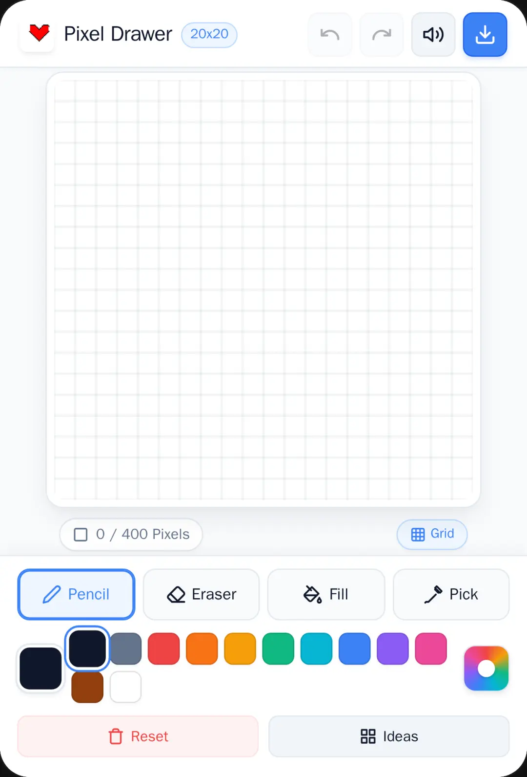 Pixel Drawer 20x20 cover