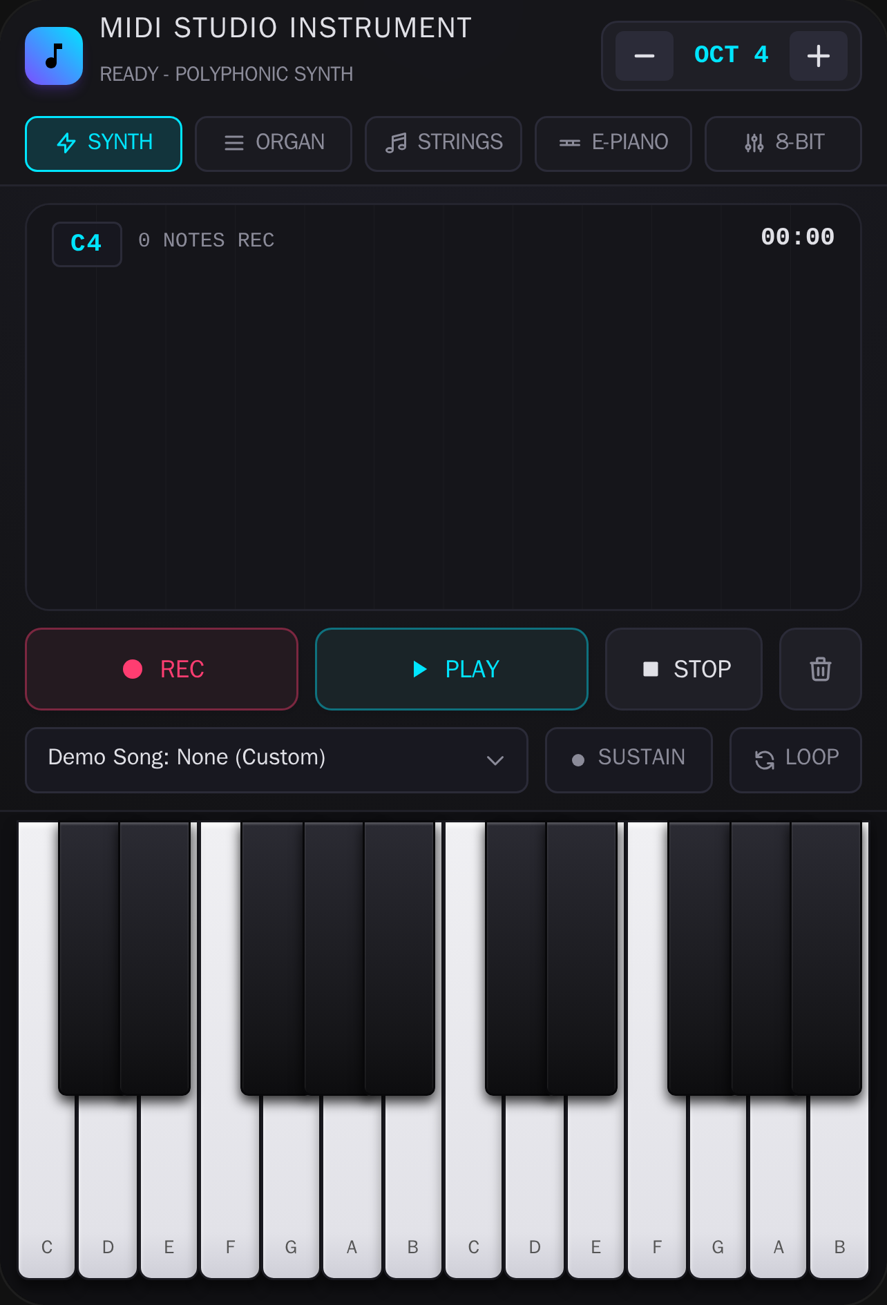 MIDI Studio Instrument cover