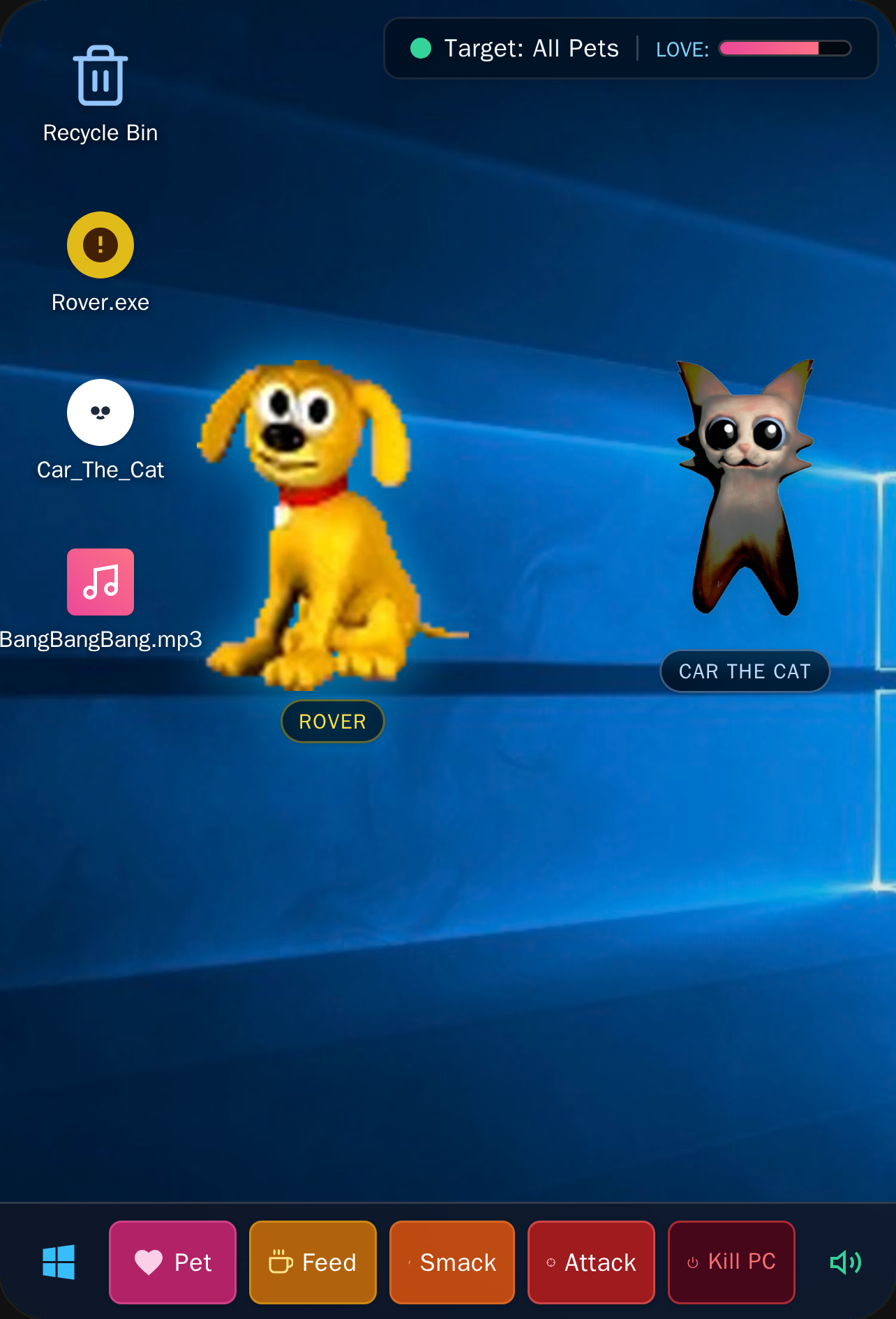 Rover & Car the Cat - Desktop Pets cover