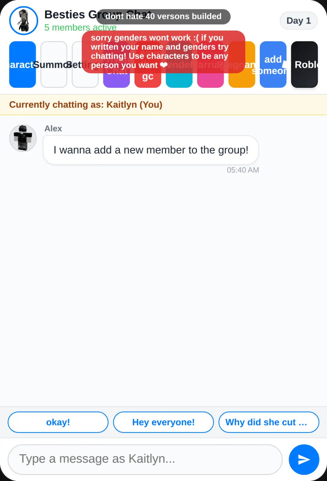 The Group Chat Drama & Roblox (UPDATE FOR HATING ON ME)
