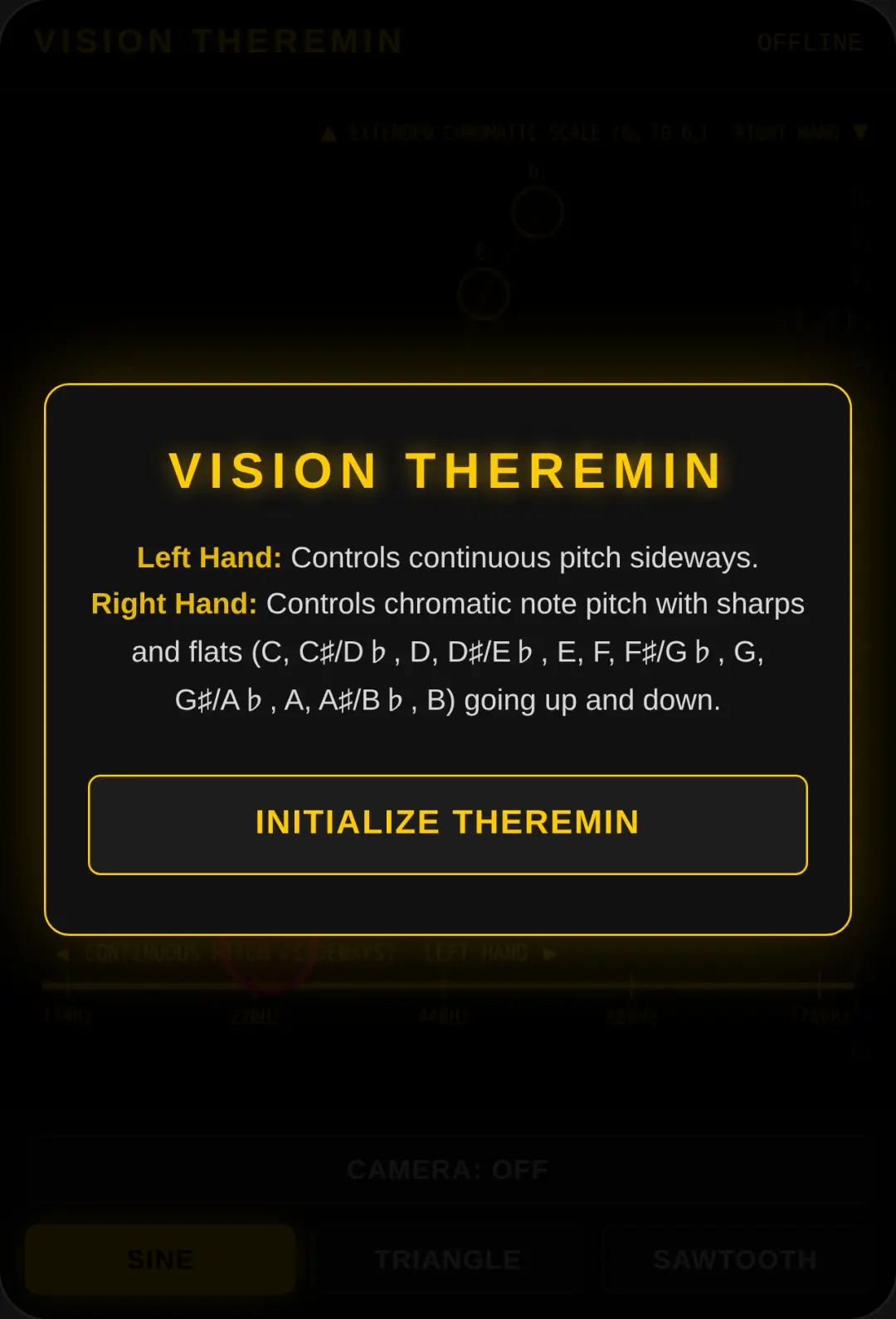 Vision Theremin cover