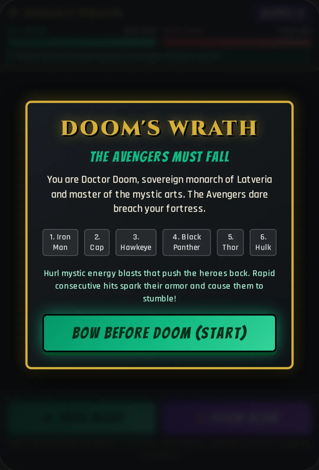 Doom's Wrath: Avengers Fall cover