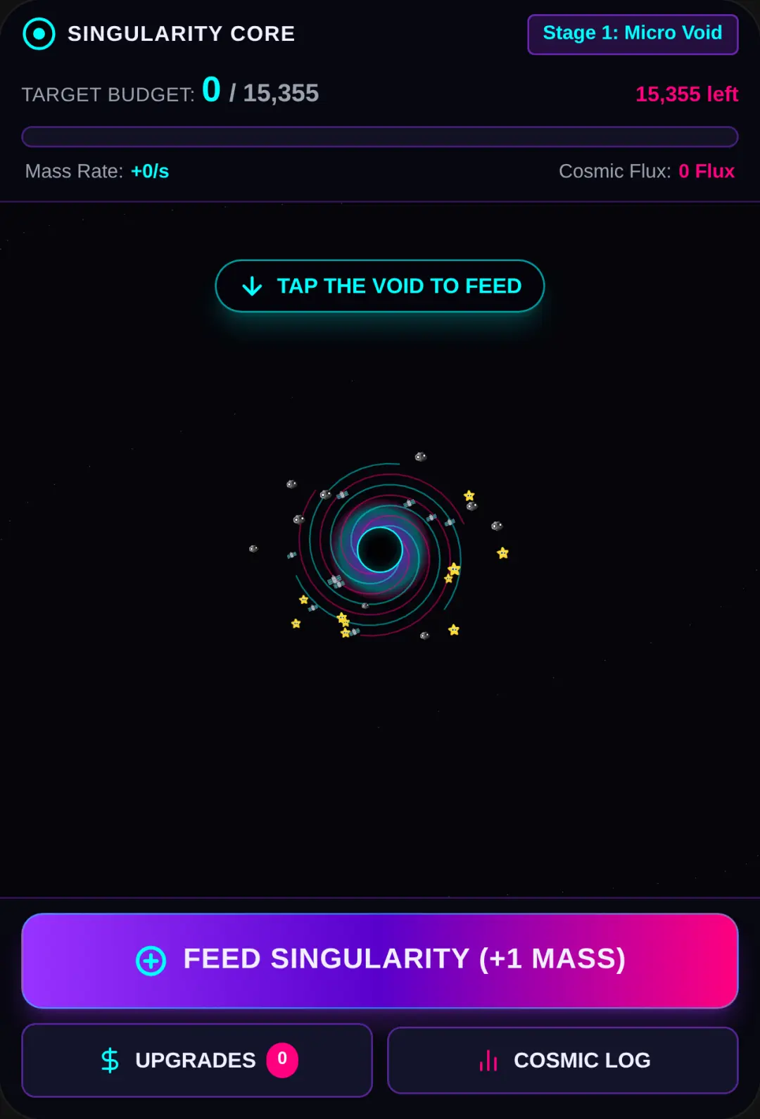 Black Hole Clicker — 15,355 Singularity cover