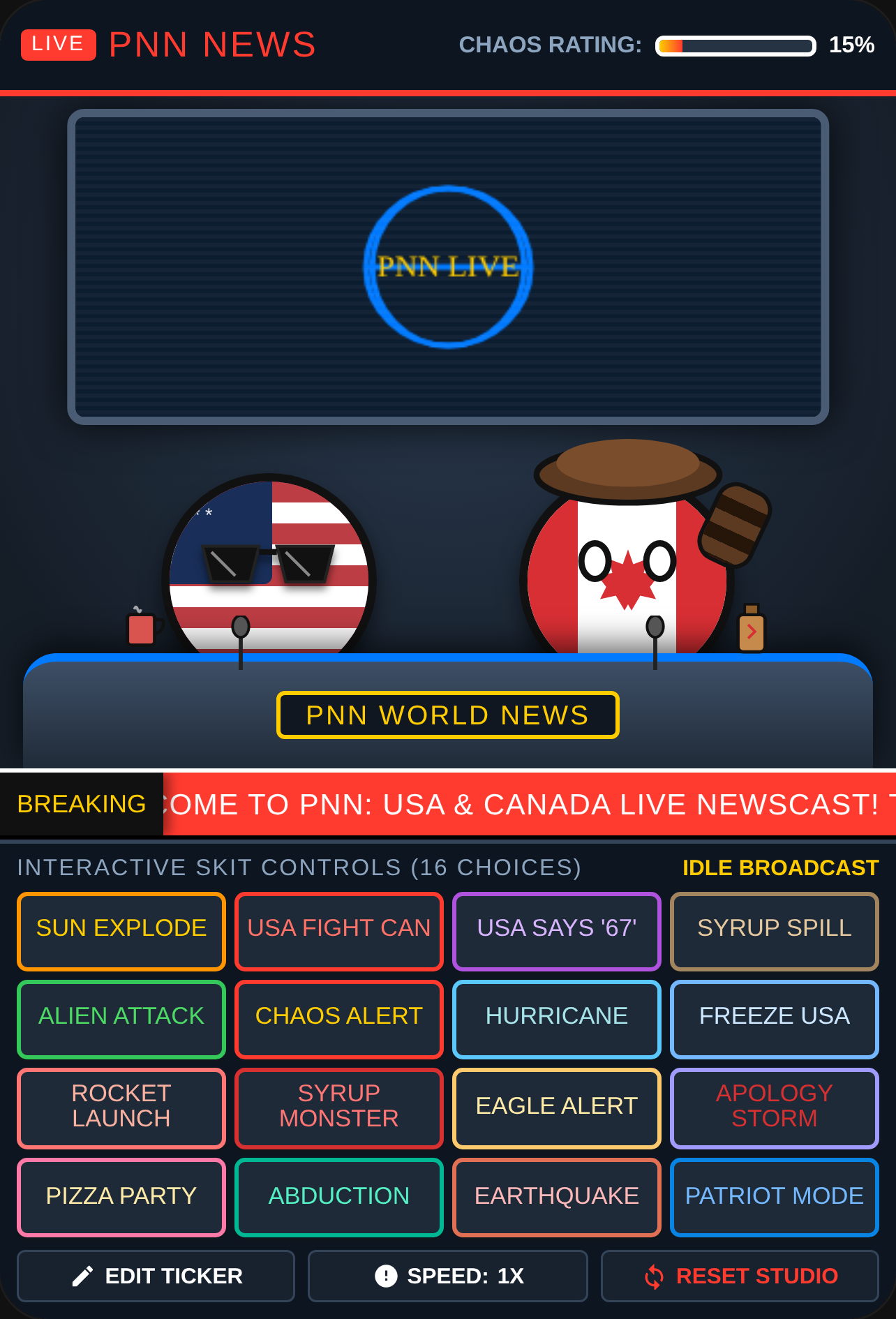 USA and Canada Countryball News cover