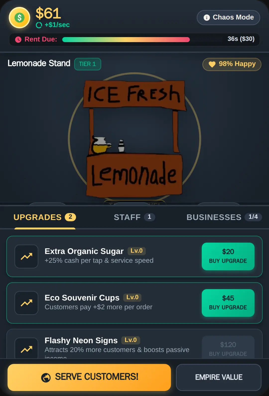 Hustle Tycoon: Lemonade to Theme Park cover