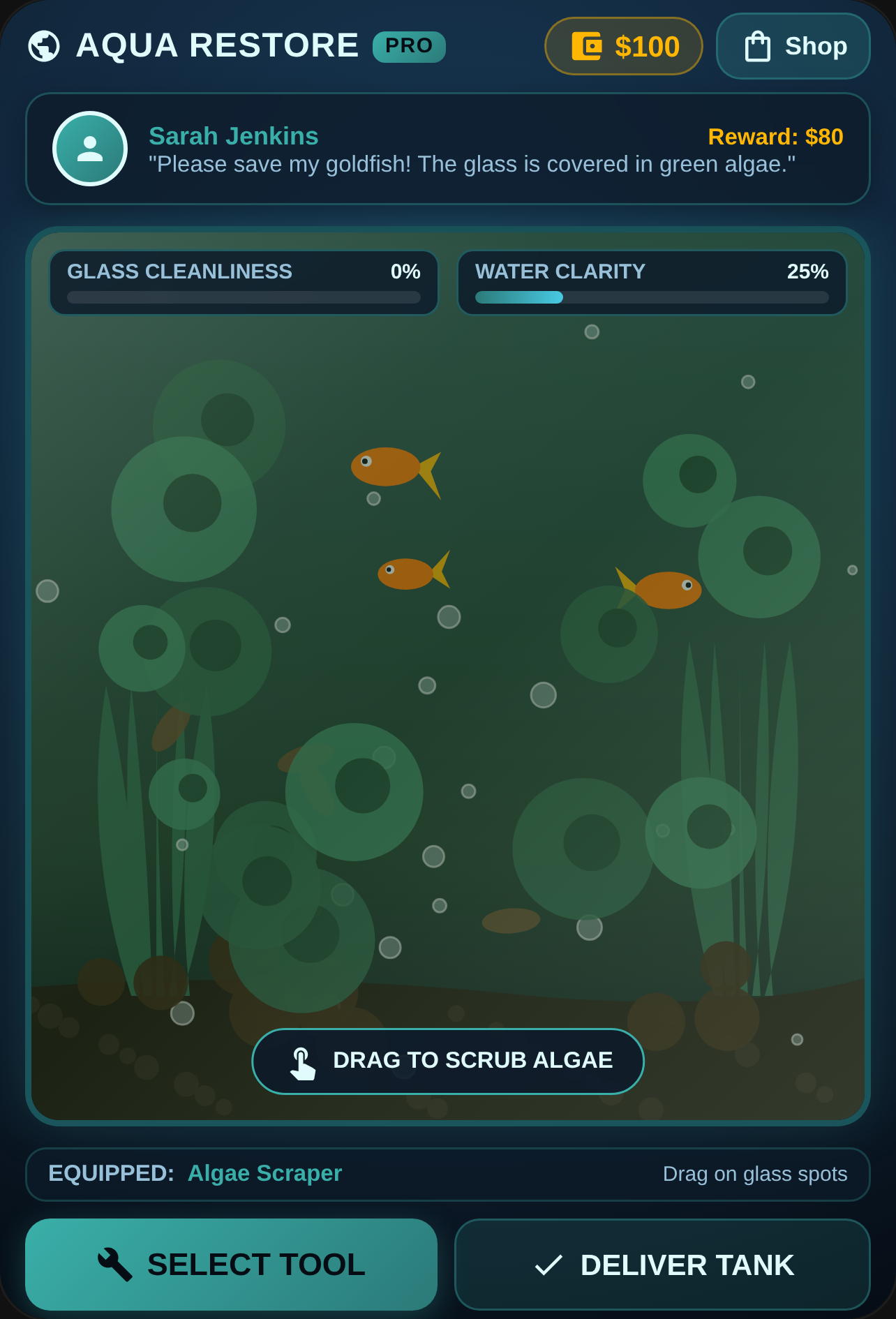 Aquarium Cleaner Simulator: 2D cover