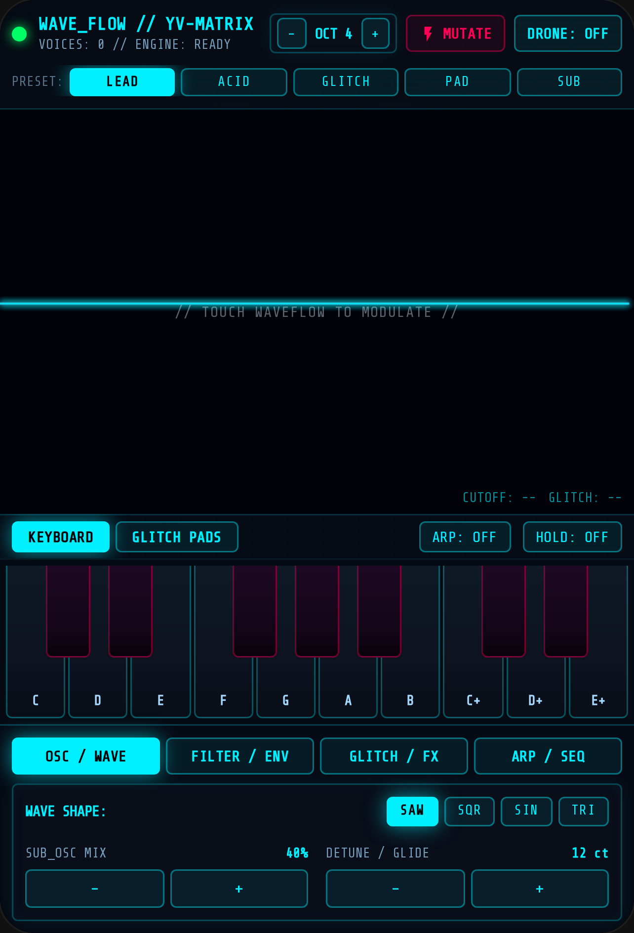 WAVE FLOW // YV SYNTH cover