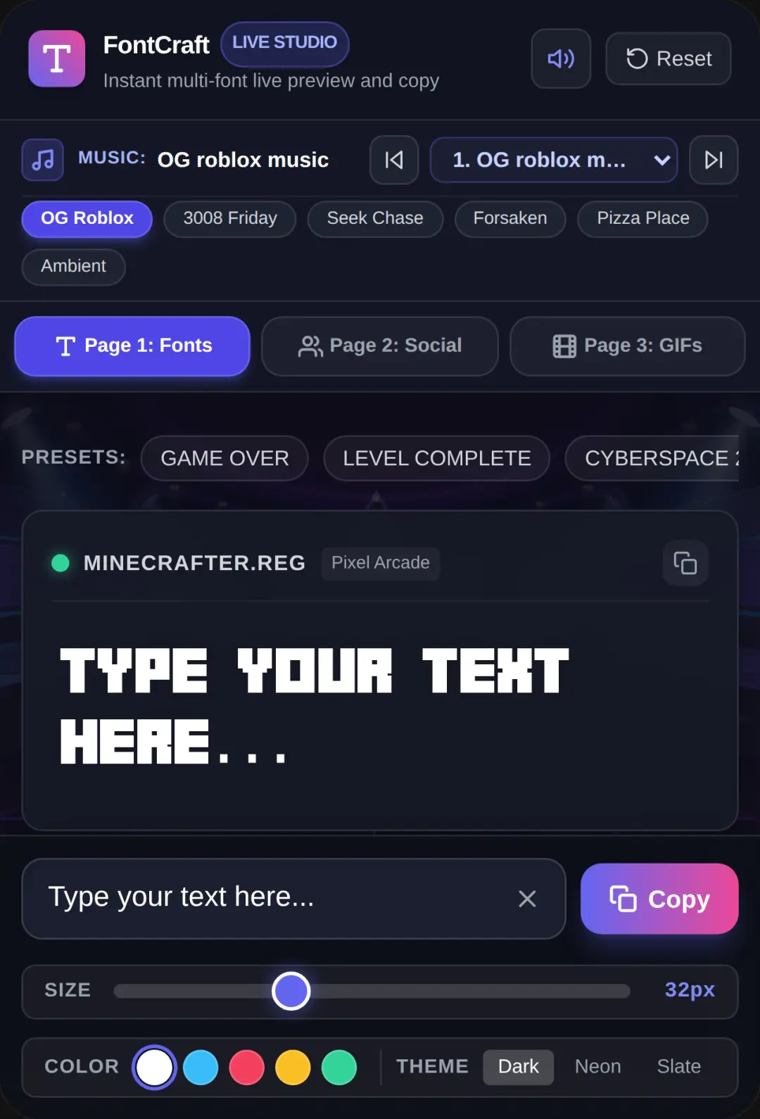 FontCraft — Live Typography Studio cover