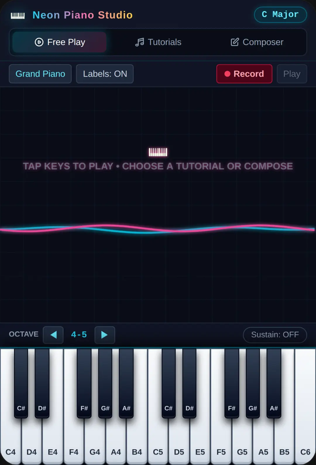Neon Piano Studio cover