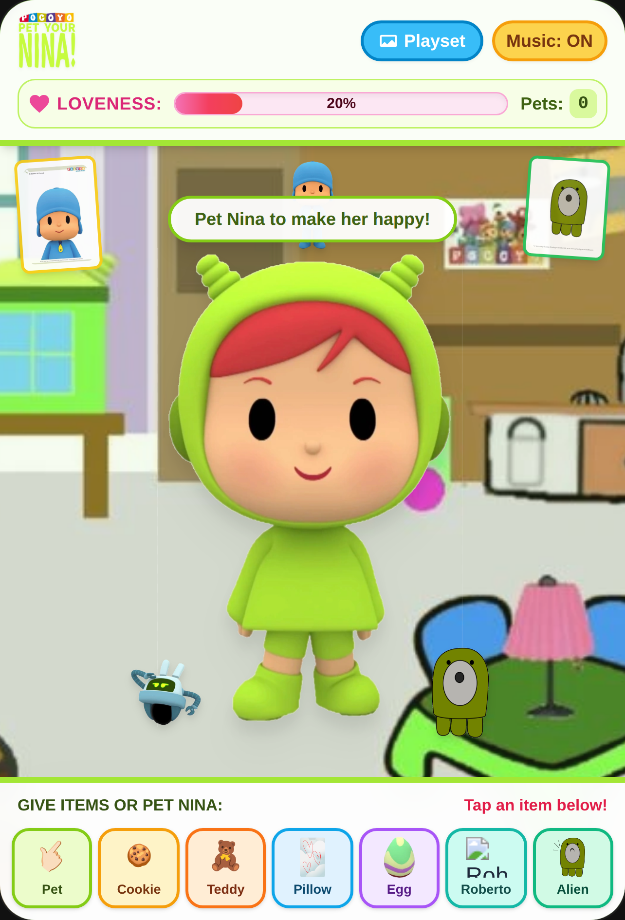 Pet Your Nina! - Pocoyo cover