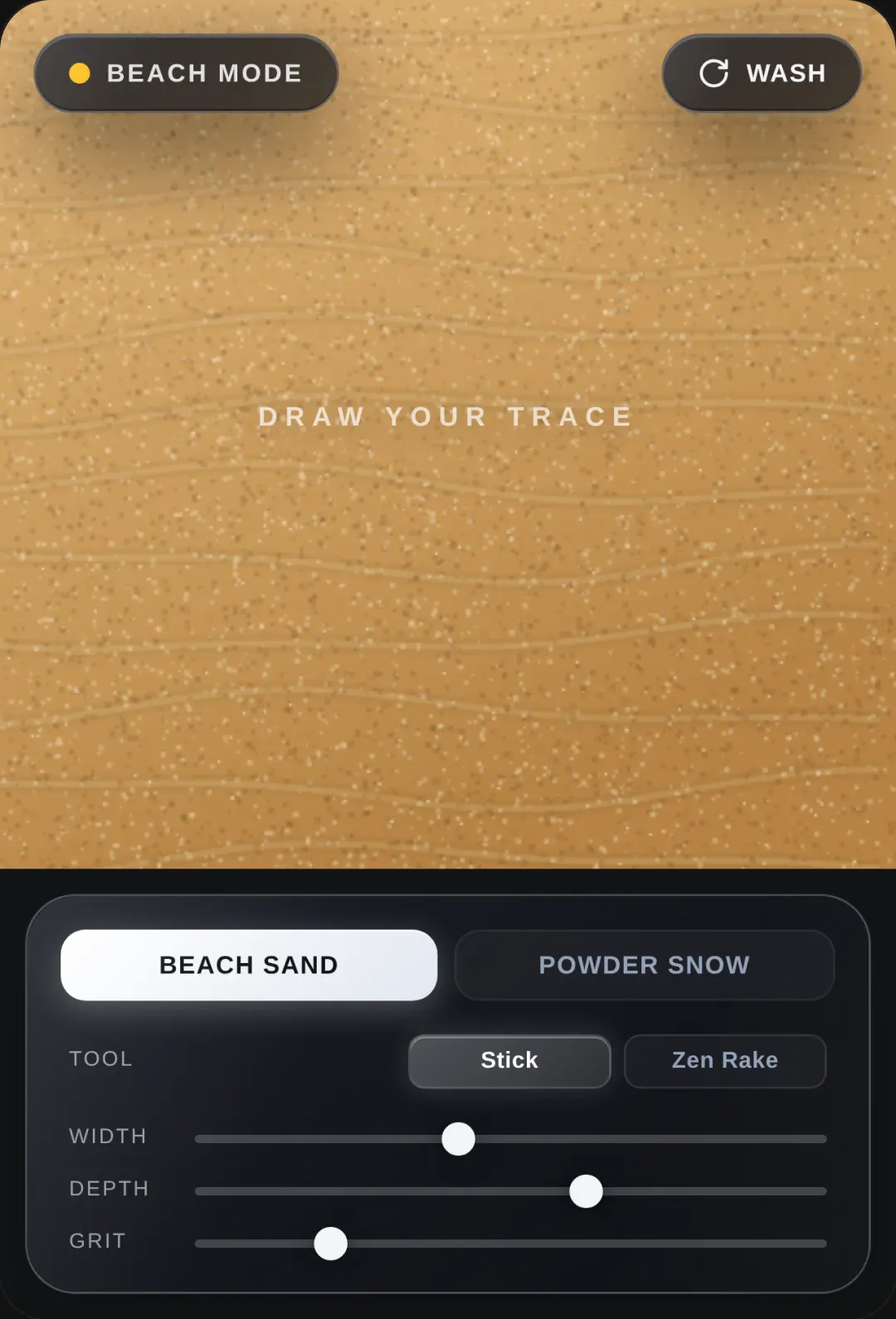 Zen Surface Sand and Snow cover