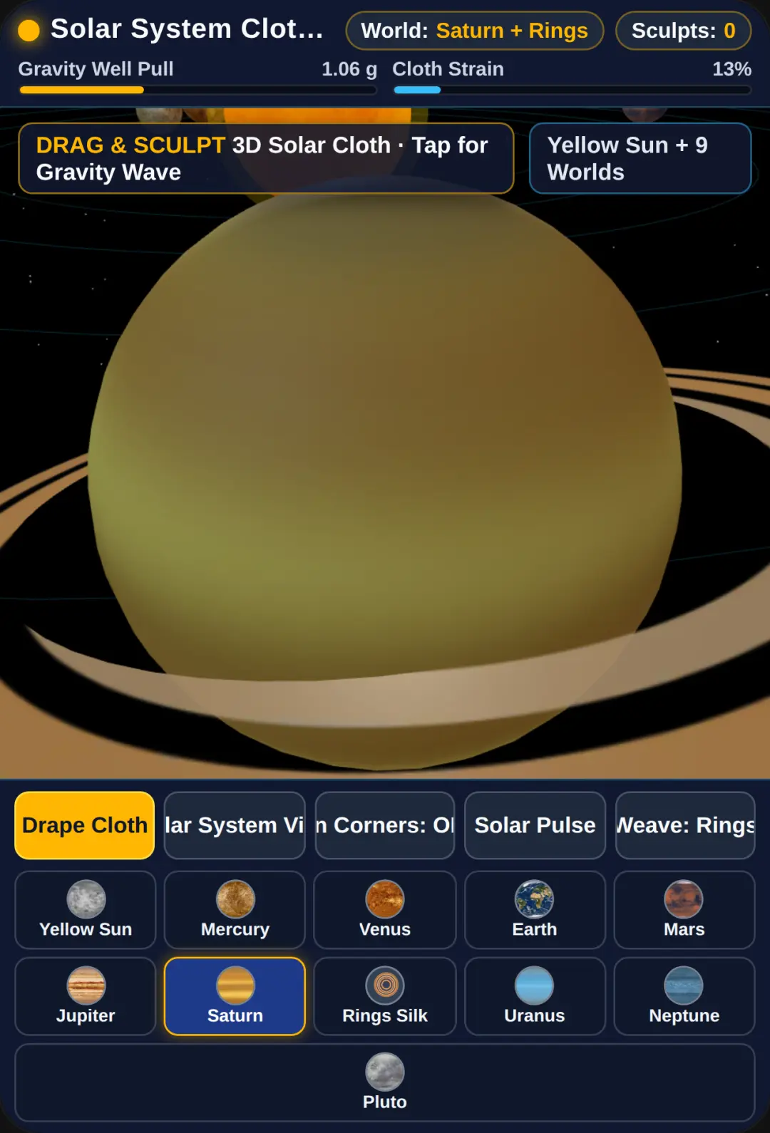 Solar System Cloth Simulator 2 3D cover