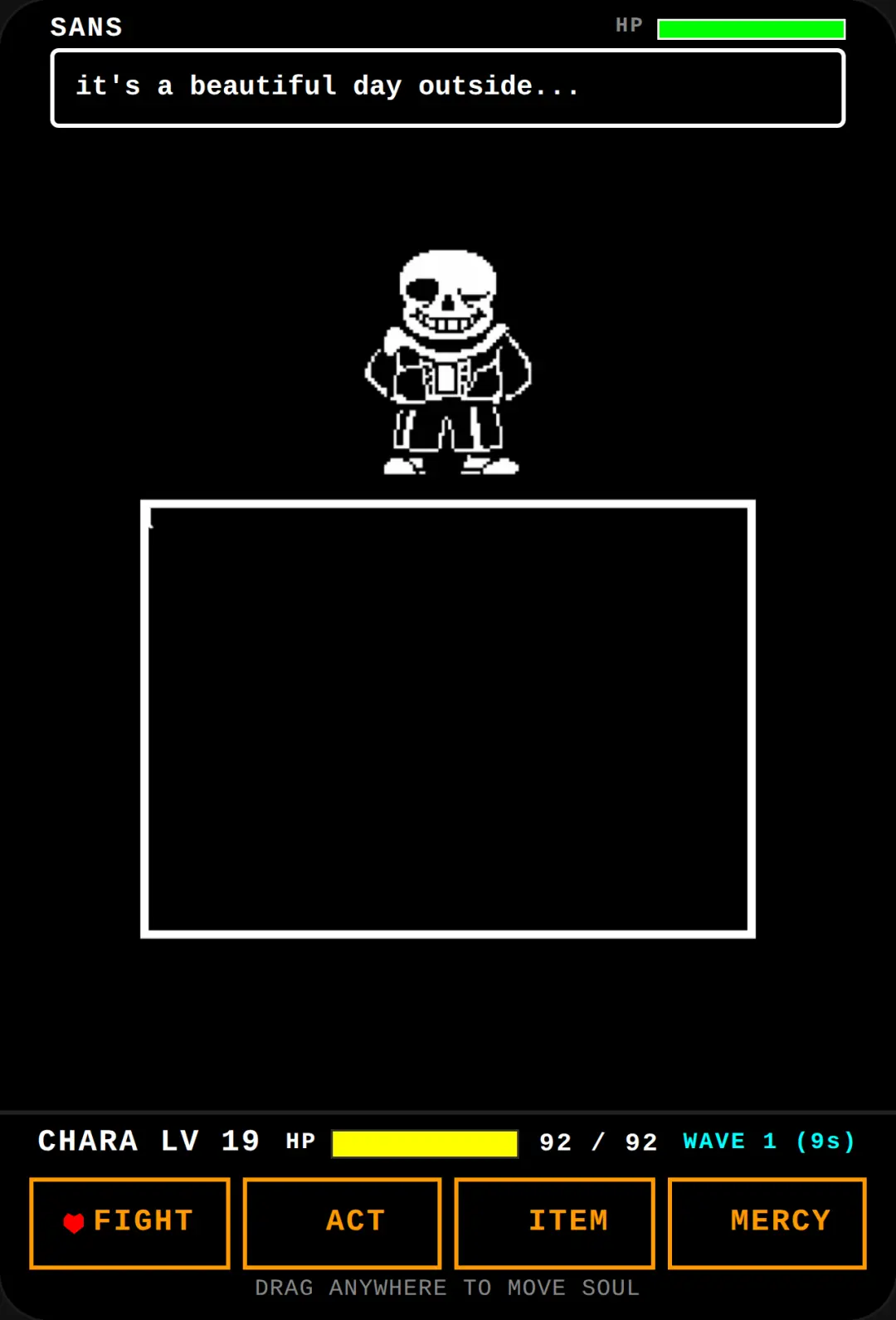 Sans vs Chara cover