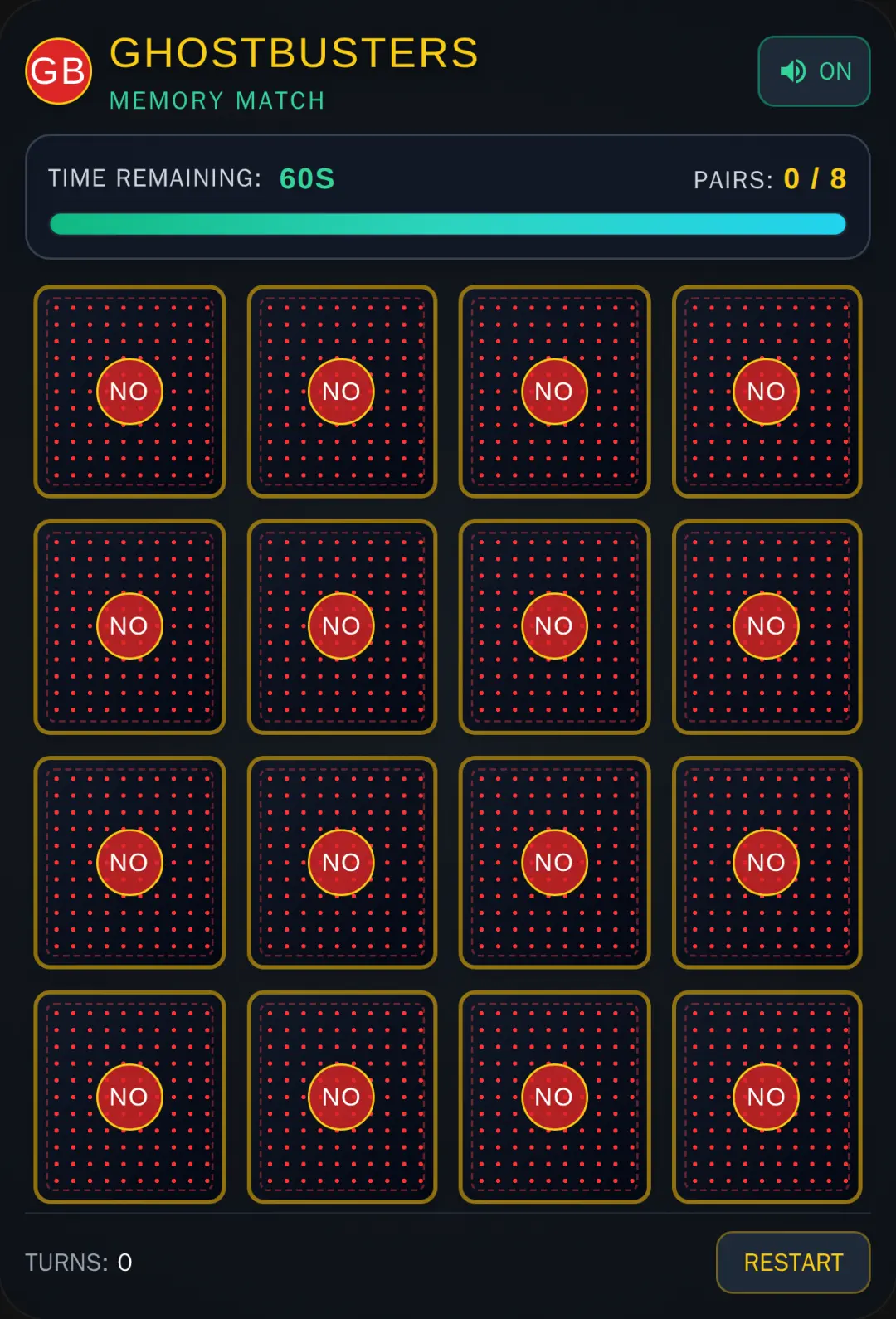 Ghostbusters Memory Match cover
