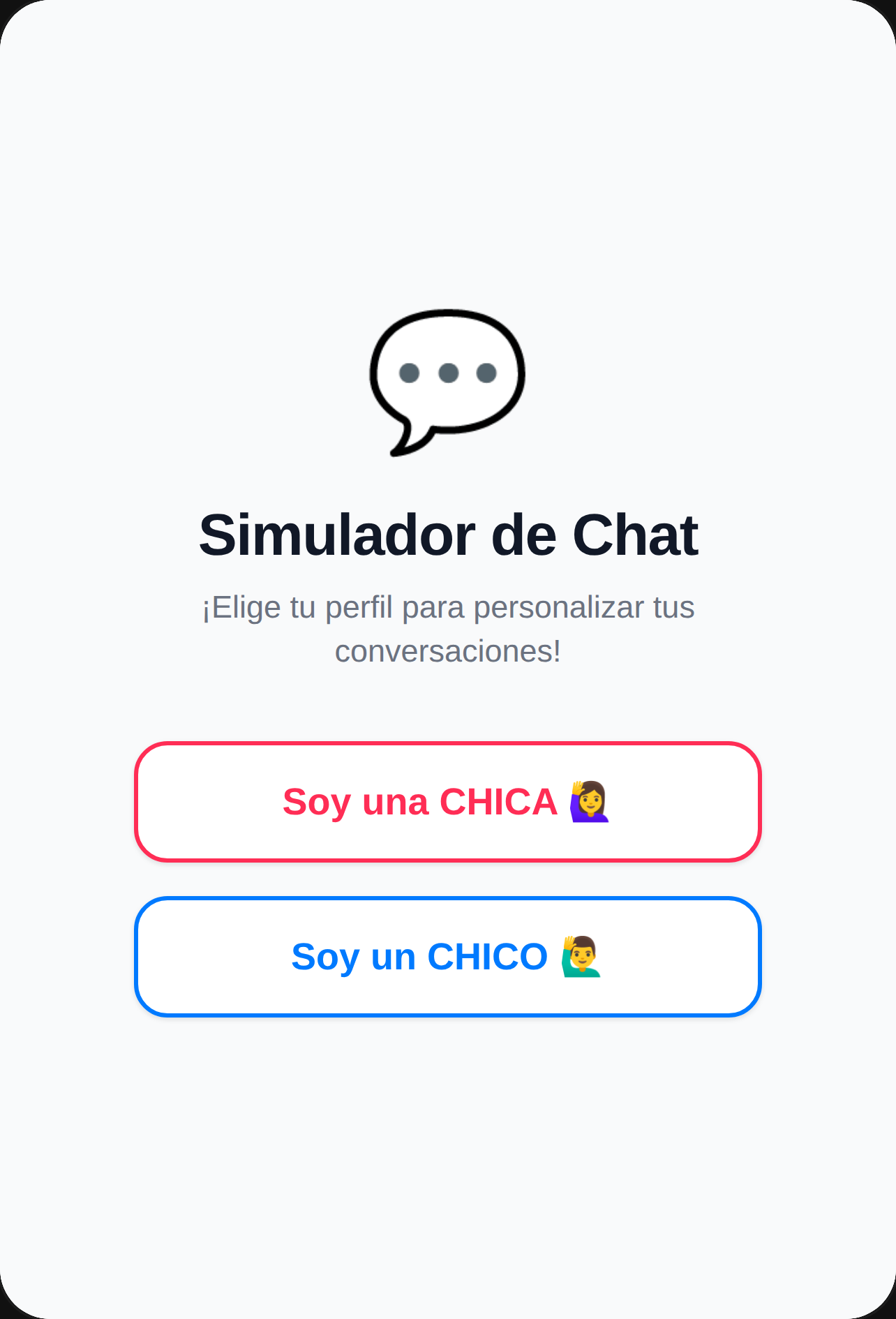 Simulador de Chat cover