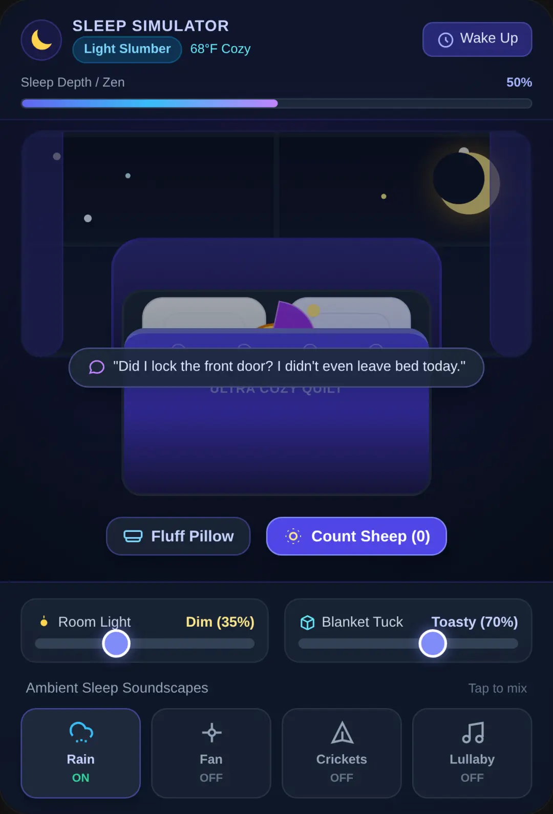 Cozy Sleeping Simulator cover