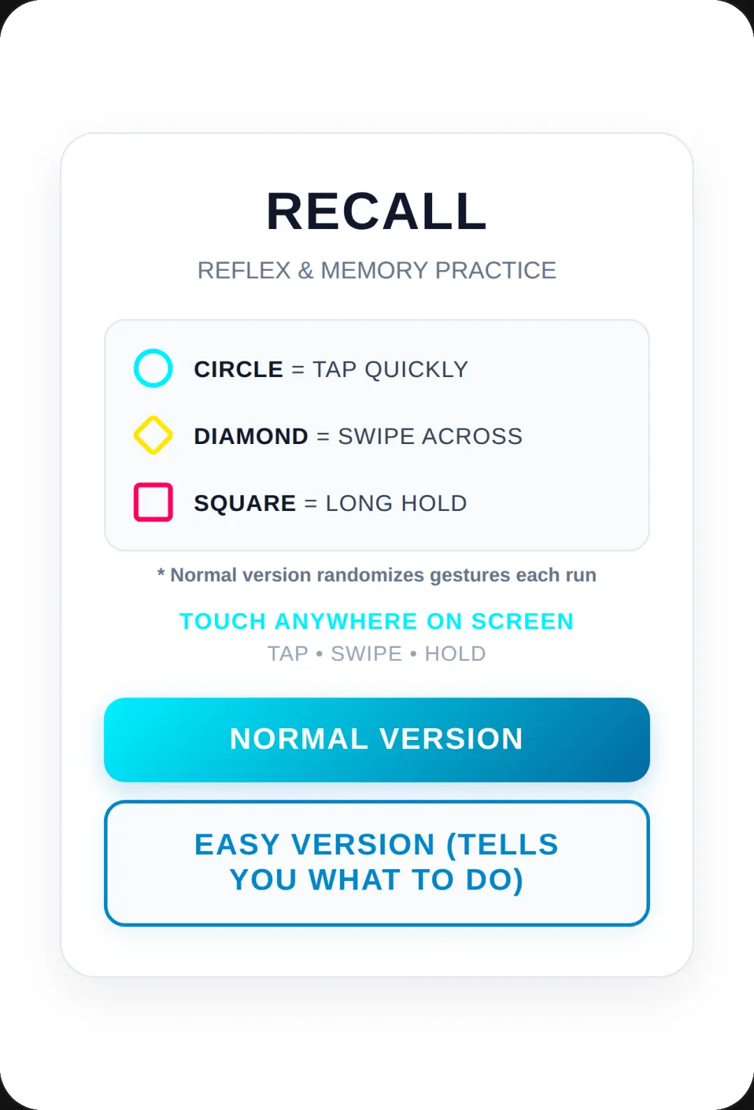 CYBER RECALL // REFLEX & MEMORY cover