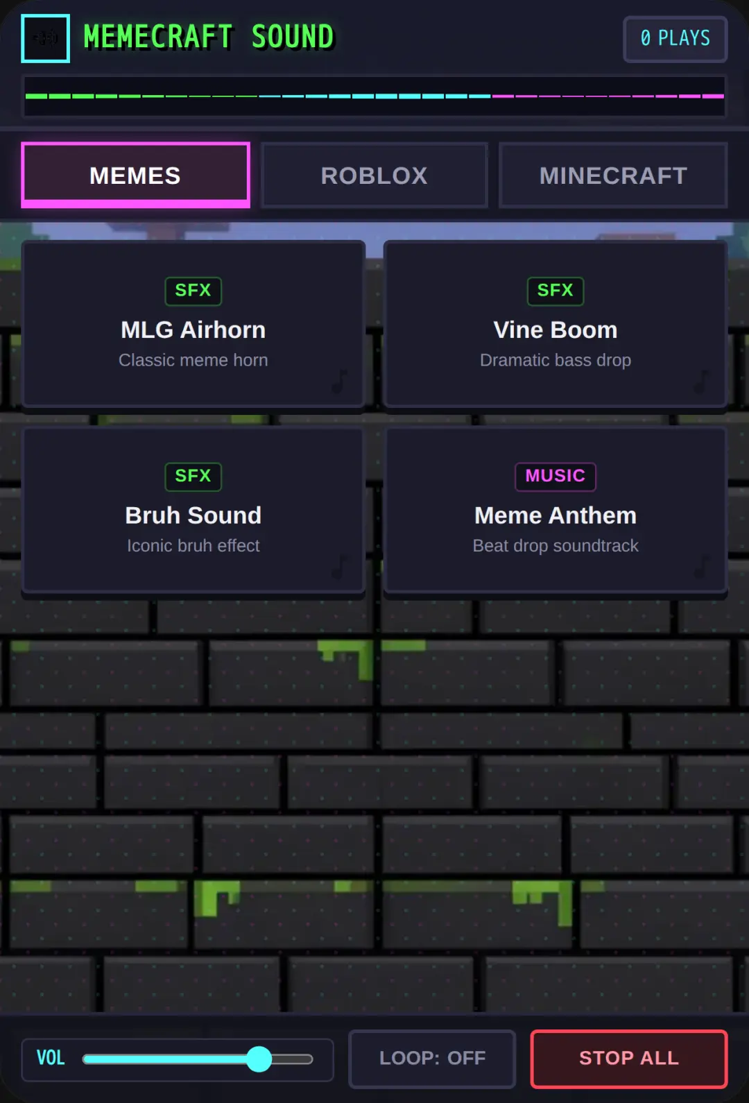Memecraft Soundboard cover