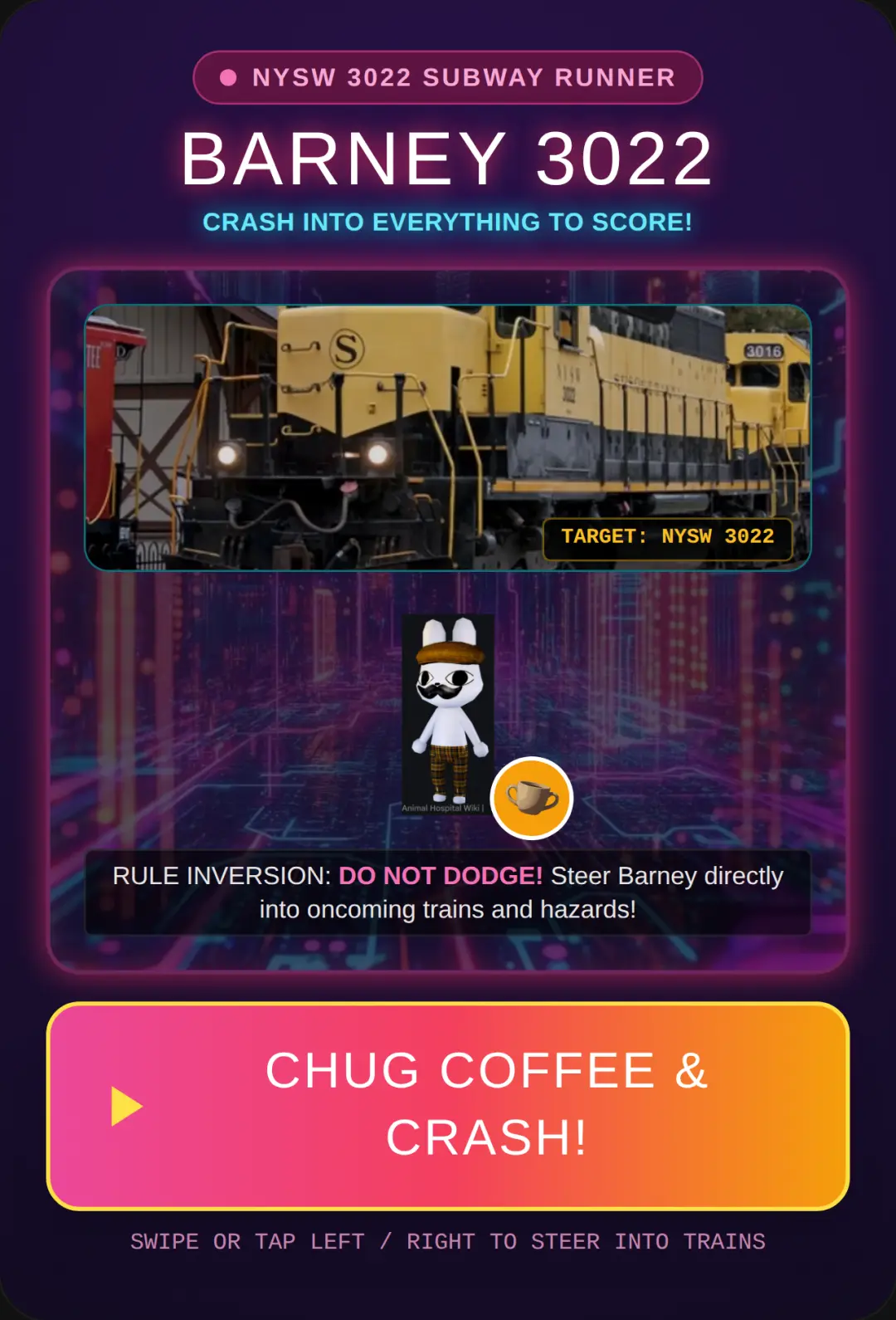 Barney 3022: NYSW Crash Run cover