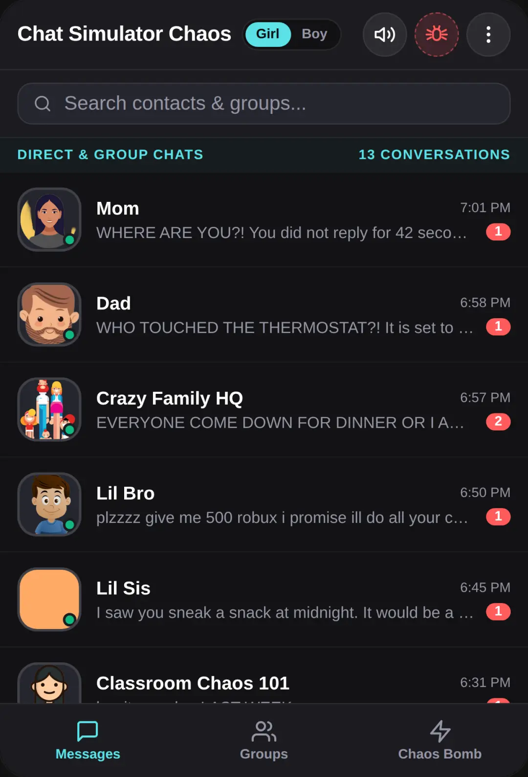 Chat Simulator Chaos cover